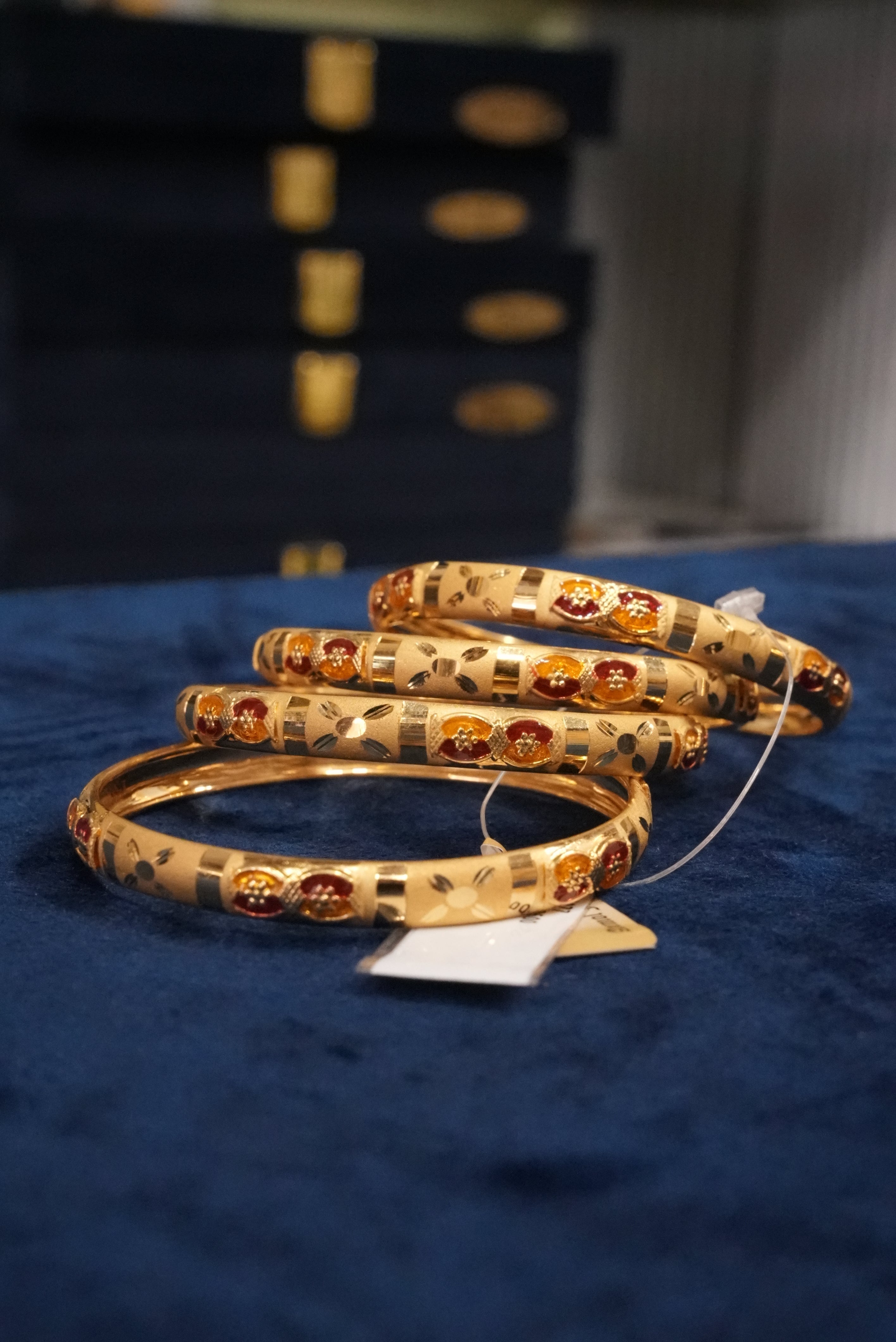 Gaurav Pratap, Bangles & Kadas, Gold Patra demi-fine jewellery, Size 2.6, SKU BK_L_152 image 1