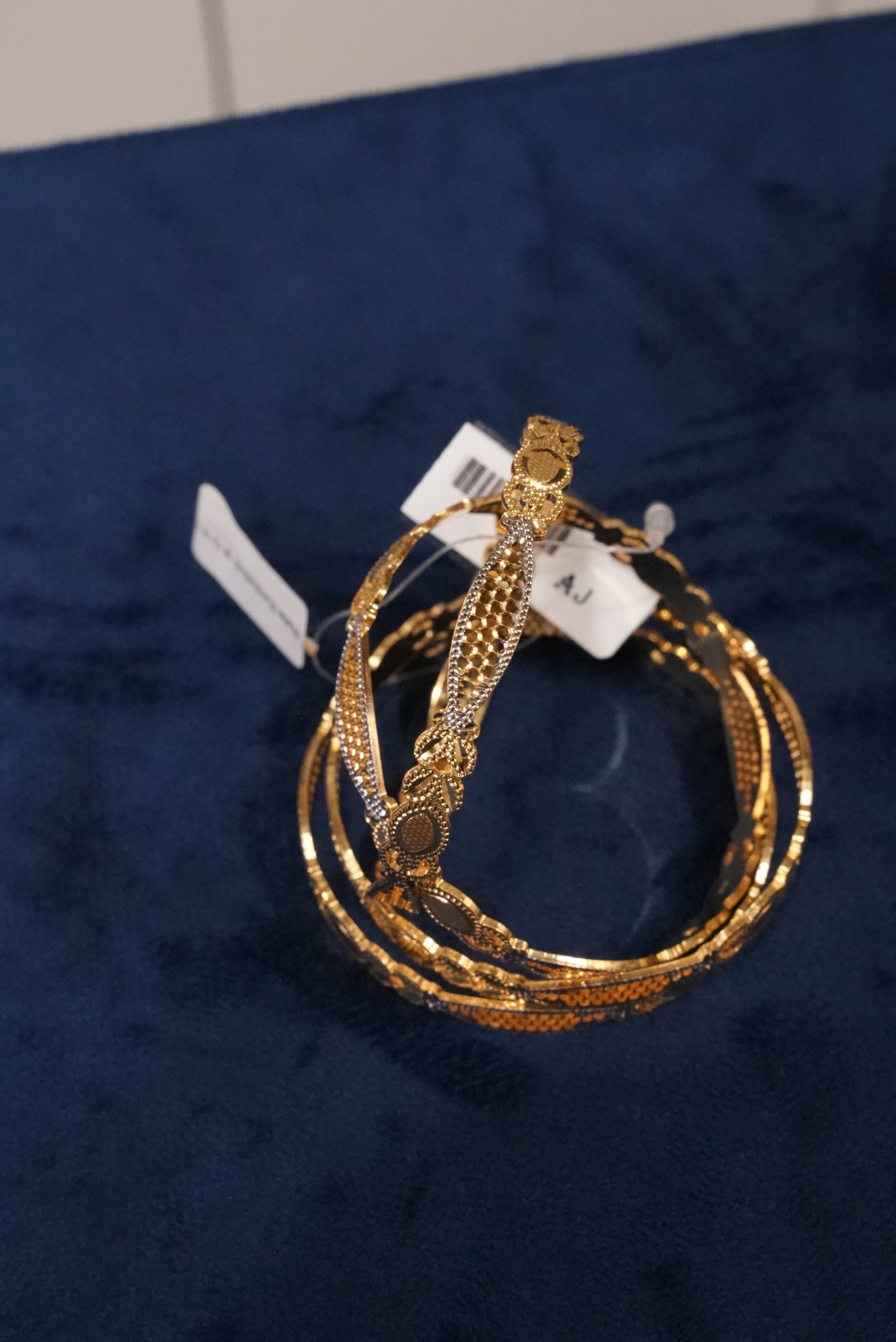 Vibhav Aviral, Bangles & Kadas, Gold Patra demi-fine jewellery, Size 2.6, SKU BK_L_153 image 1