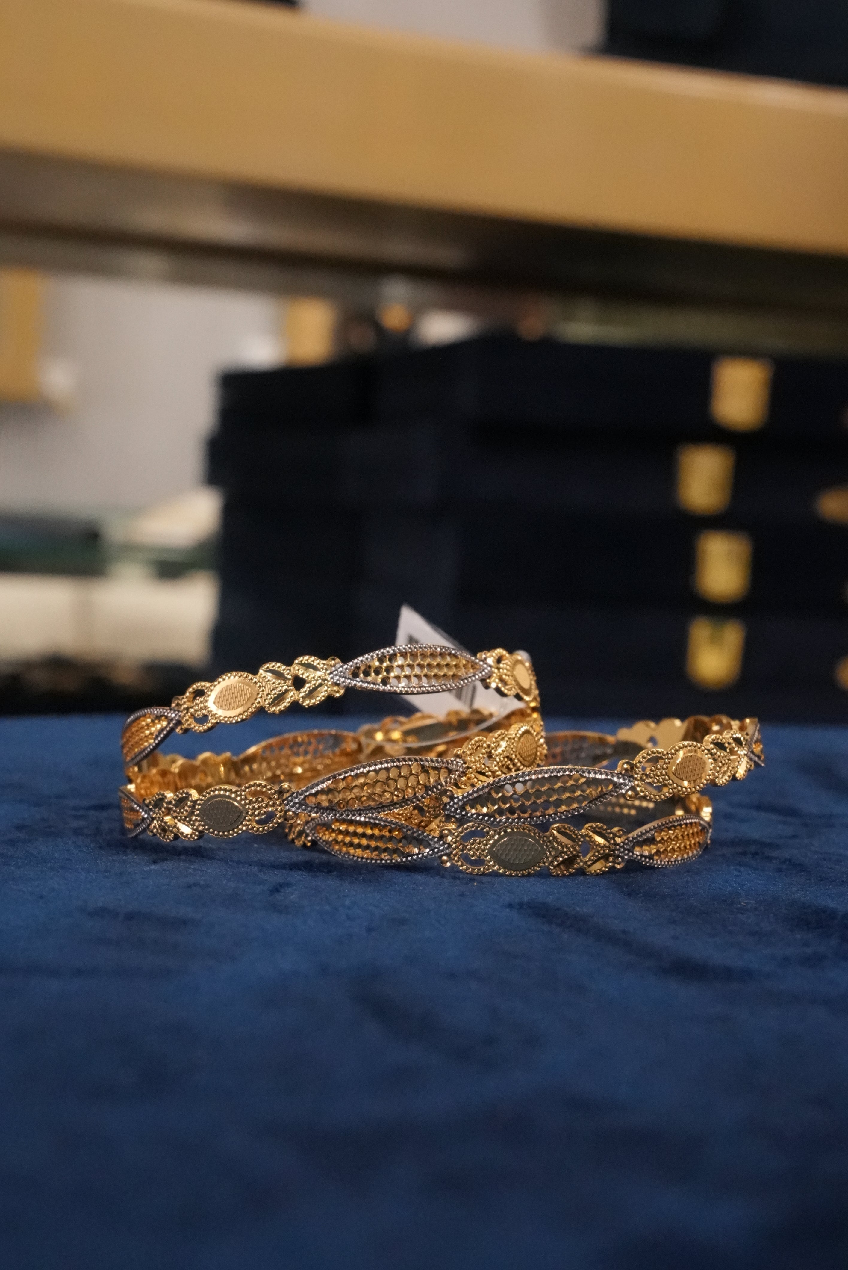 Vibhav Aviral, Bangles & Kadas, Gold Patra demi-fine jewellery, Size 2.6, SKU BK_L_153 image 2