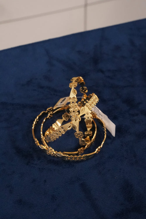 Darbar Kalyan, Bangles & Kadas, Gold Patra demi-fine jewellery, Size 2.4, SKU BK_L_154 image 1