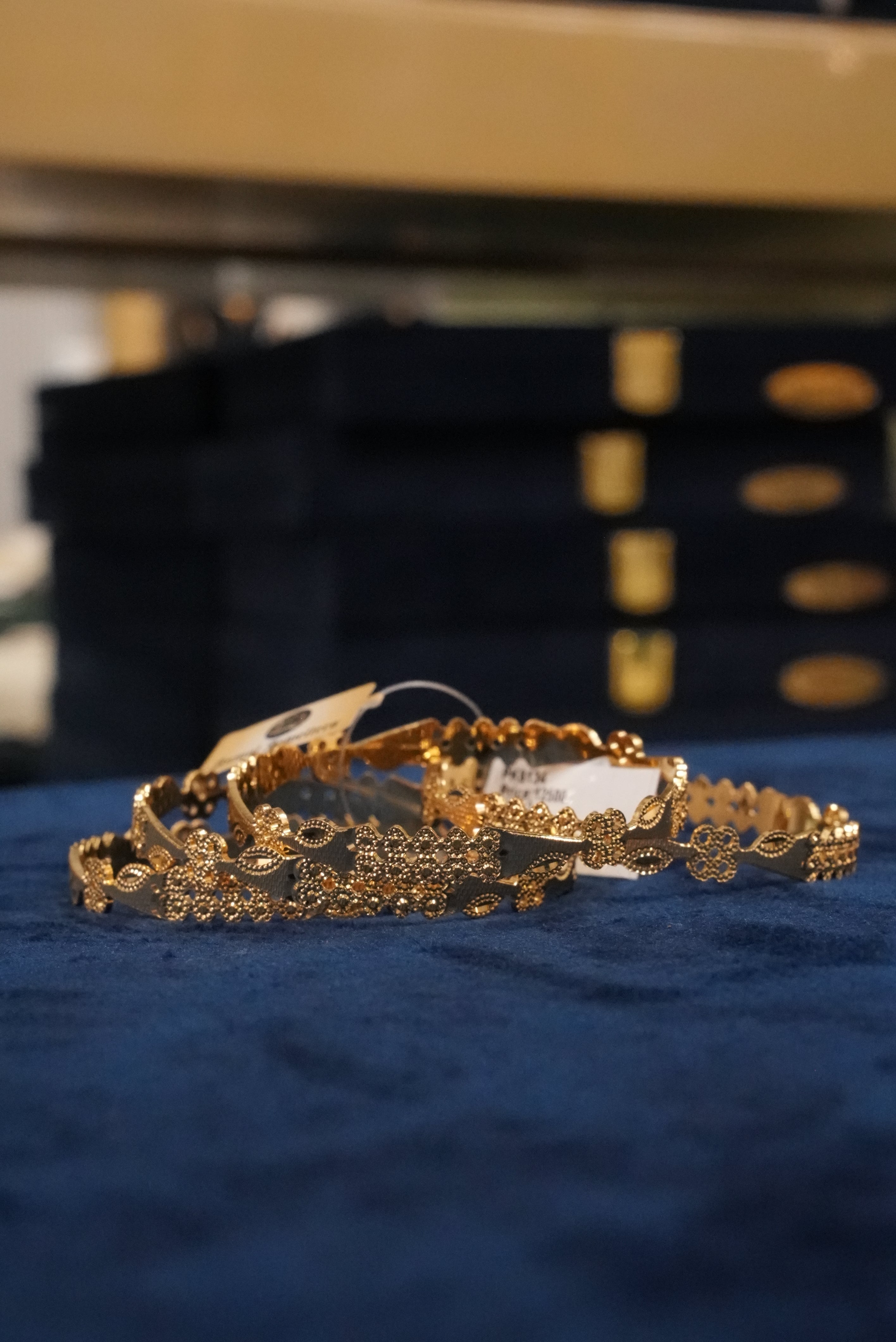 Darbar Kalyan, Bangles & Kadas, Gold Patra demi-fine jewellery, Size 2.4, SKU BK_L_154 image 2