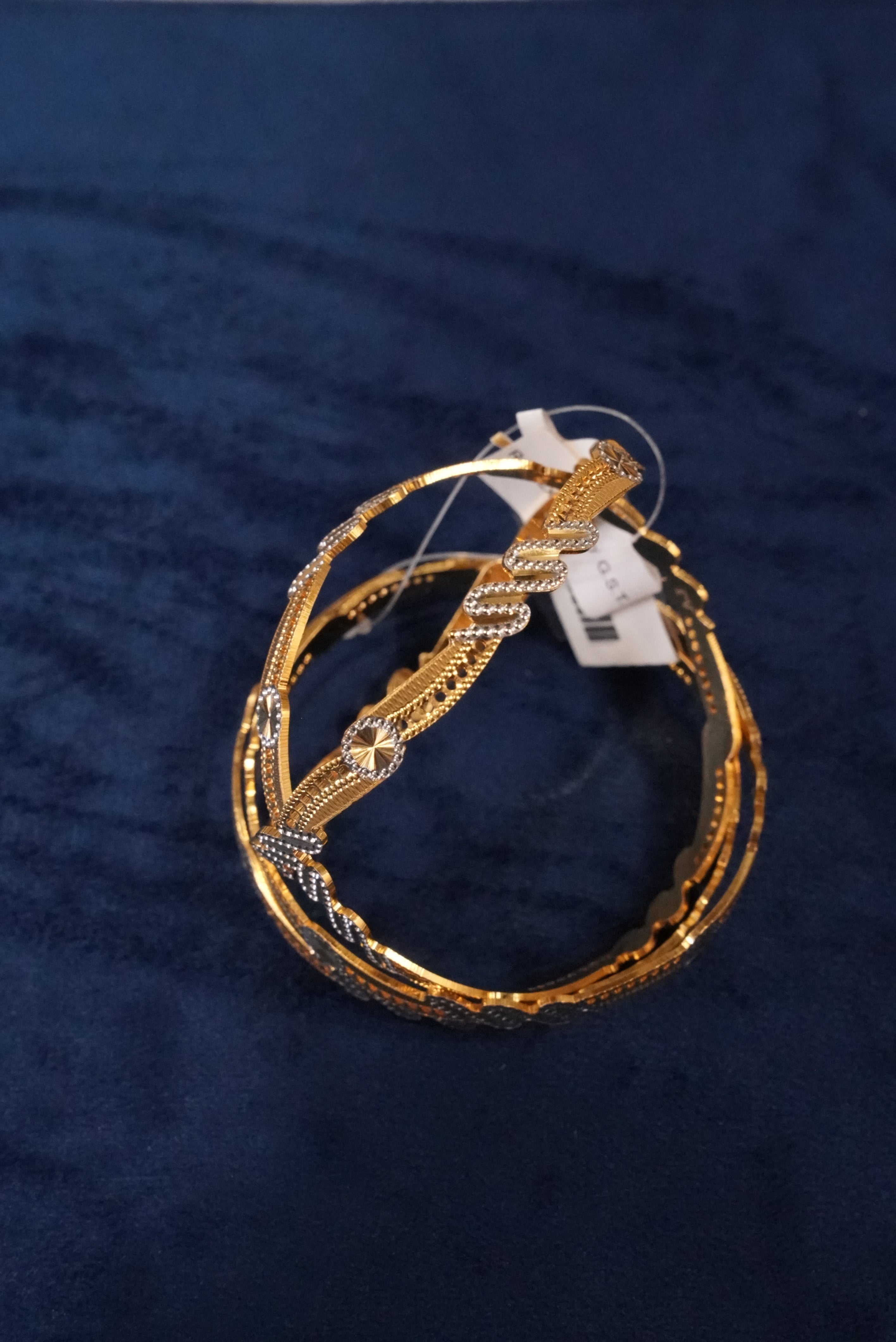 Saugat Smaran, Bangles & Kadas, Gold Patra demi-fine jewellery, Size 2.8, SKU BK_L_156 image 1