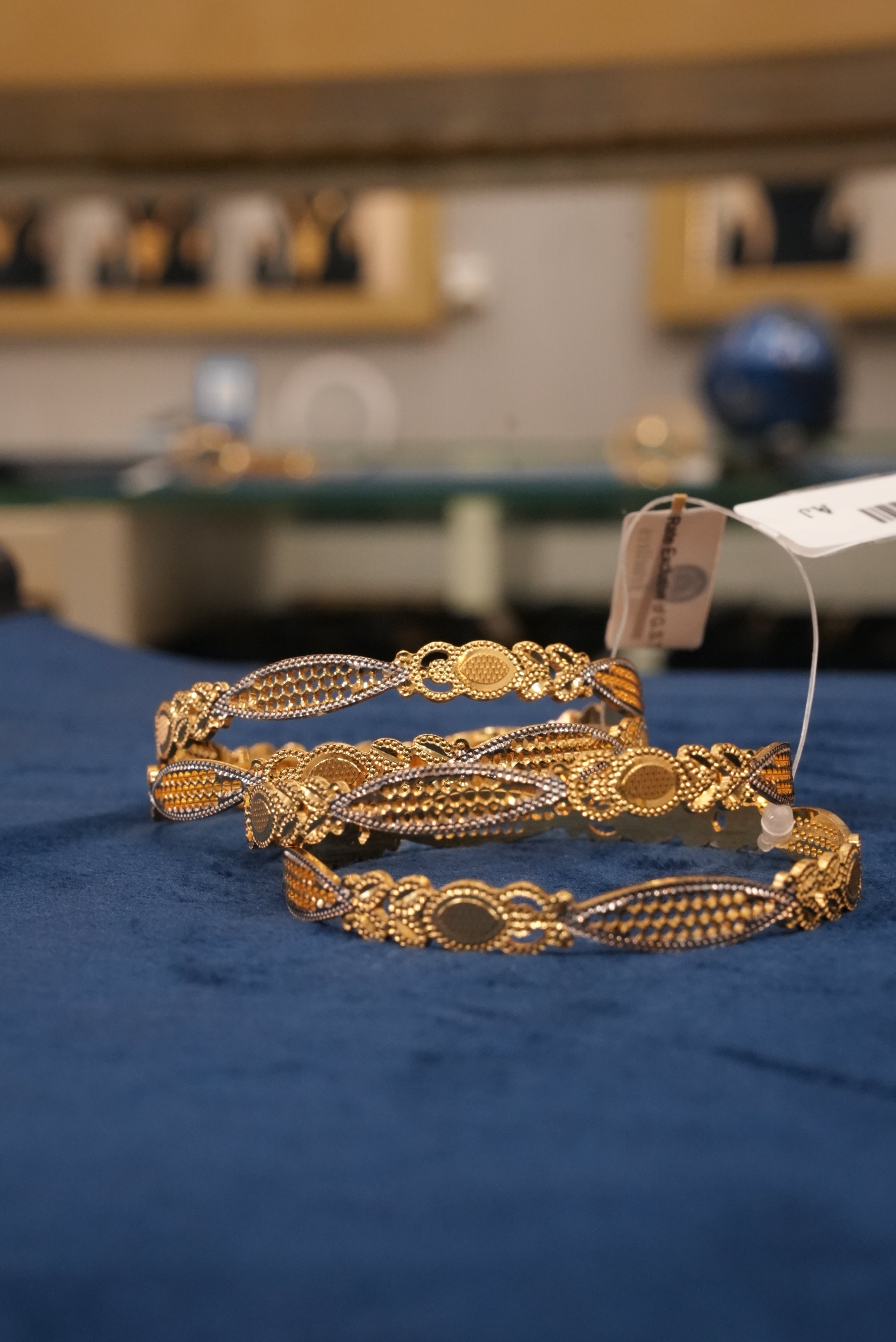 Sanjog Muskan, Bangles & Kadas, Gold Patra demi-fine jewellery, Size 2.6, SKU BK_L_157 image 3
