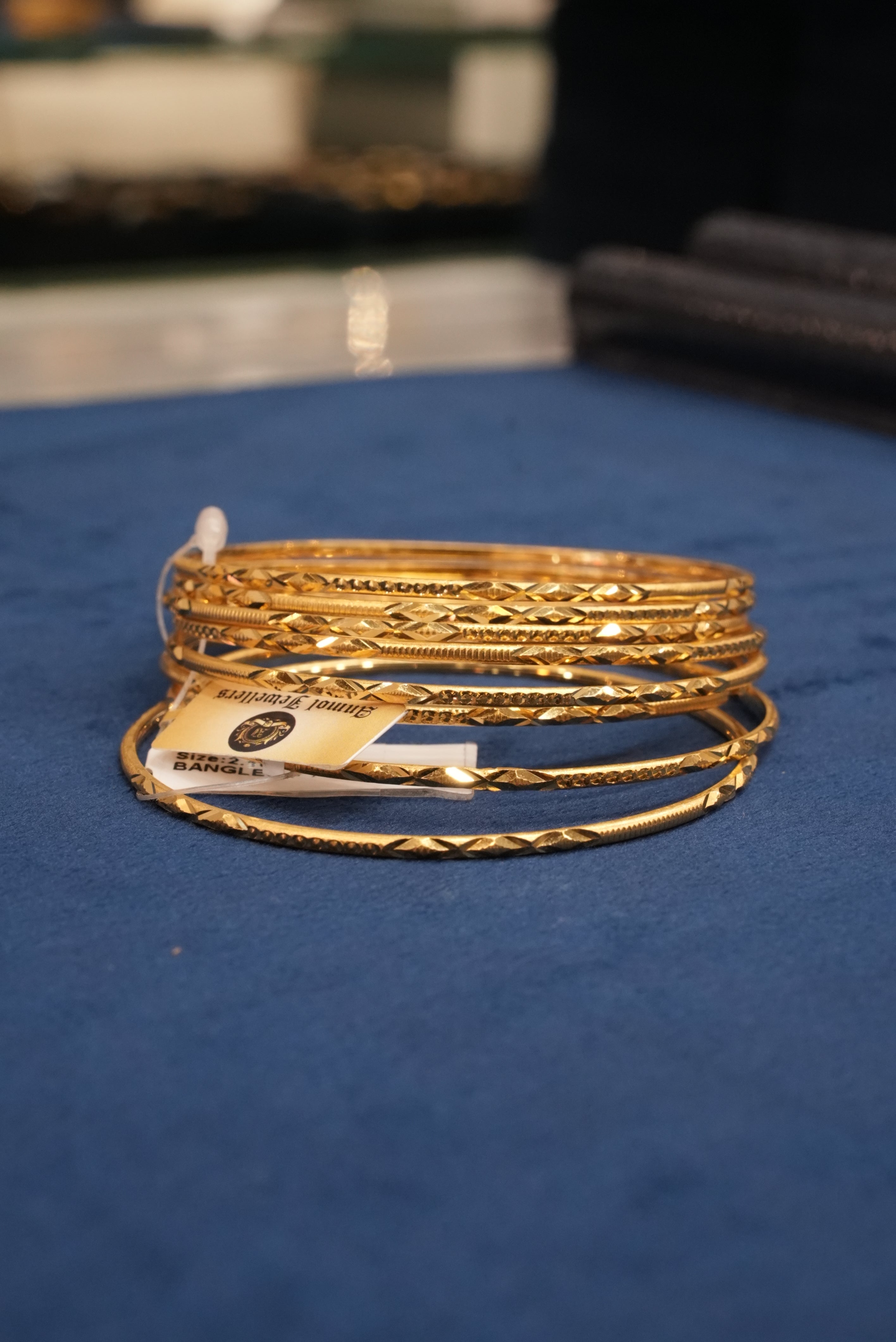Samyog Nirmal, Bangles & Kadas, Gold Patra demi-fine jewellery, Size 2.10, SKU BK_L_158 image 3