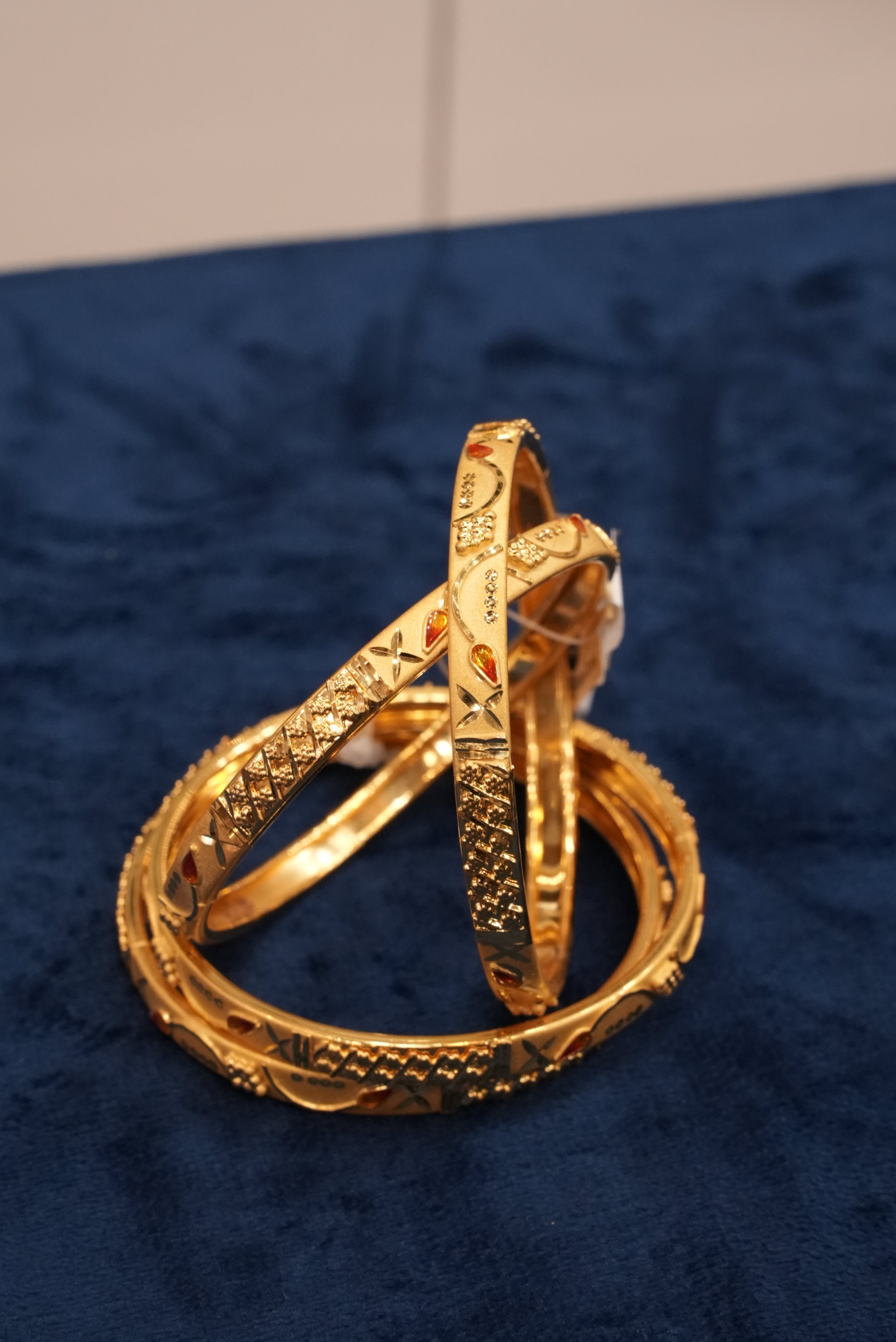 Sparsh Madhur, Bangles & Kadas, Gold Patra demi-fine jewellery, Size 2.6, SKU BK_L_159 image 1