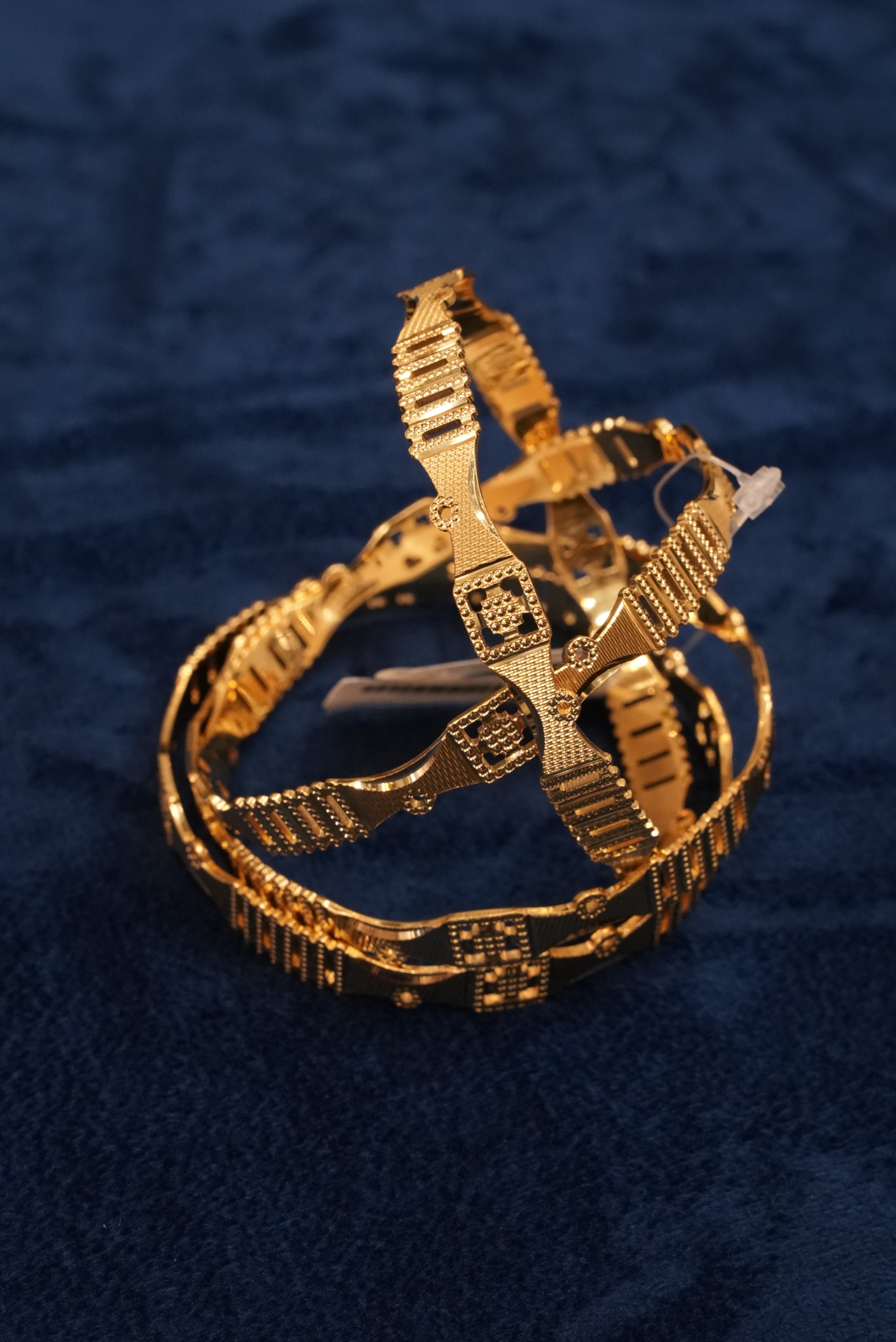 Tyohar Suroop, Bangles & Kadas, Gold Patra demi-fine jewellery, Size 2.10, SKU BK_L_160 image 1