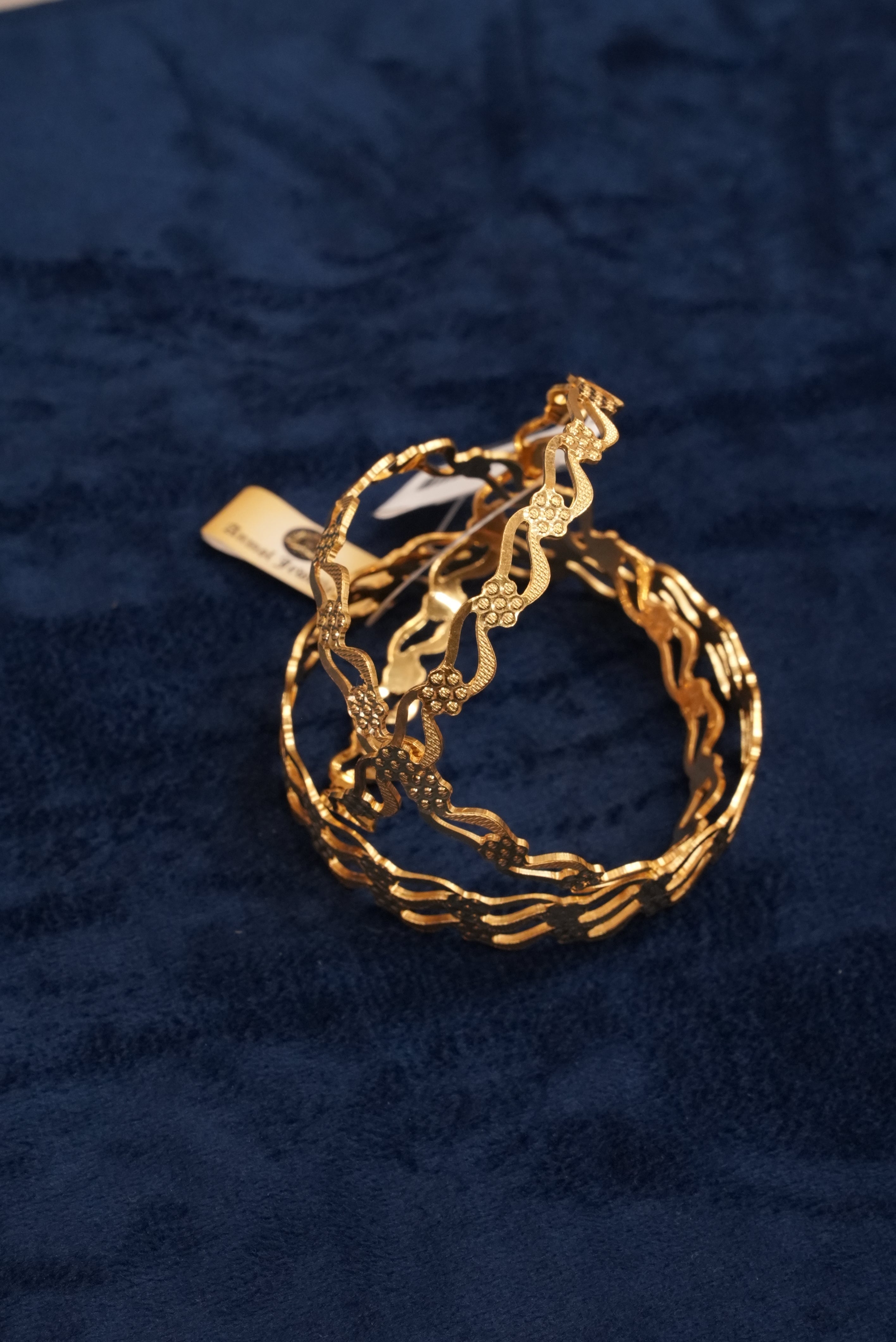 Samyak Mehfil, Bangles & Kadas, Gold Patra demi-fine jewellery, Size 2.8, SKU BK_L_161 image 1