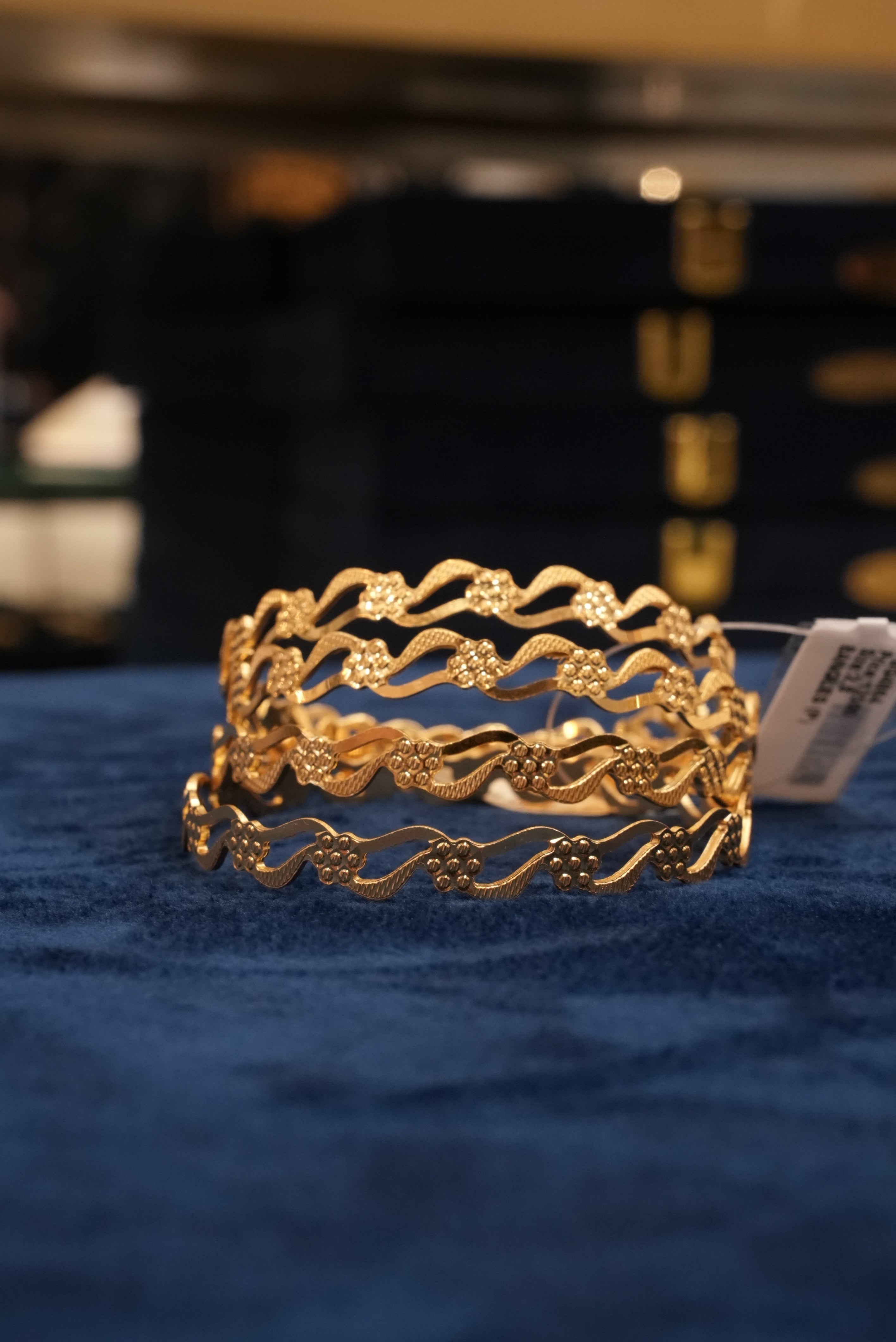 Samyak Mehfil, Bangles & Kadas, Gold Patra demi-fine jewellery, Size 2.8, SKU BK_L_161 image 2