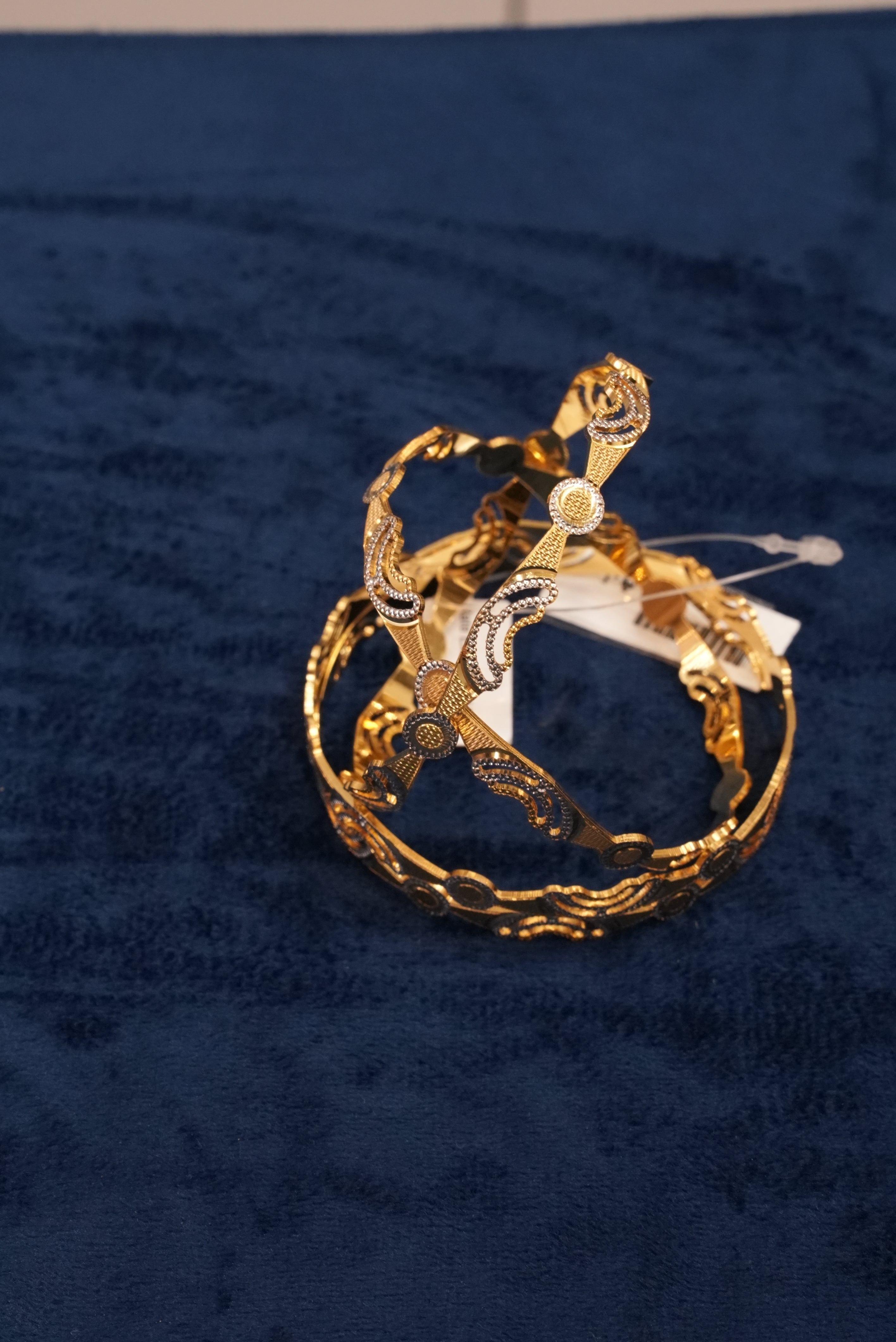 Sobhit Vichar, Bangles & Kadas, Gold Patra demi-fine jewellery, Size 2.8, SKU BK_L_162 image 2