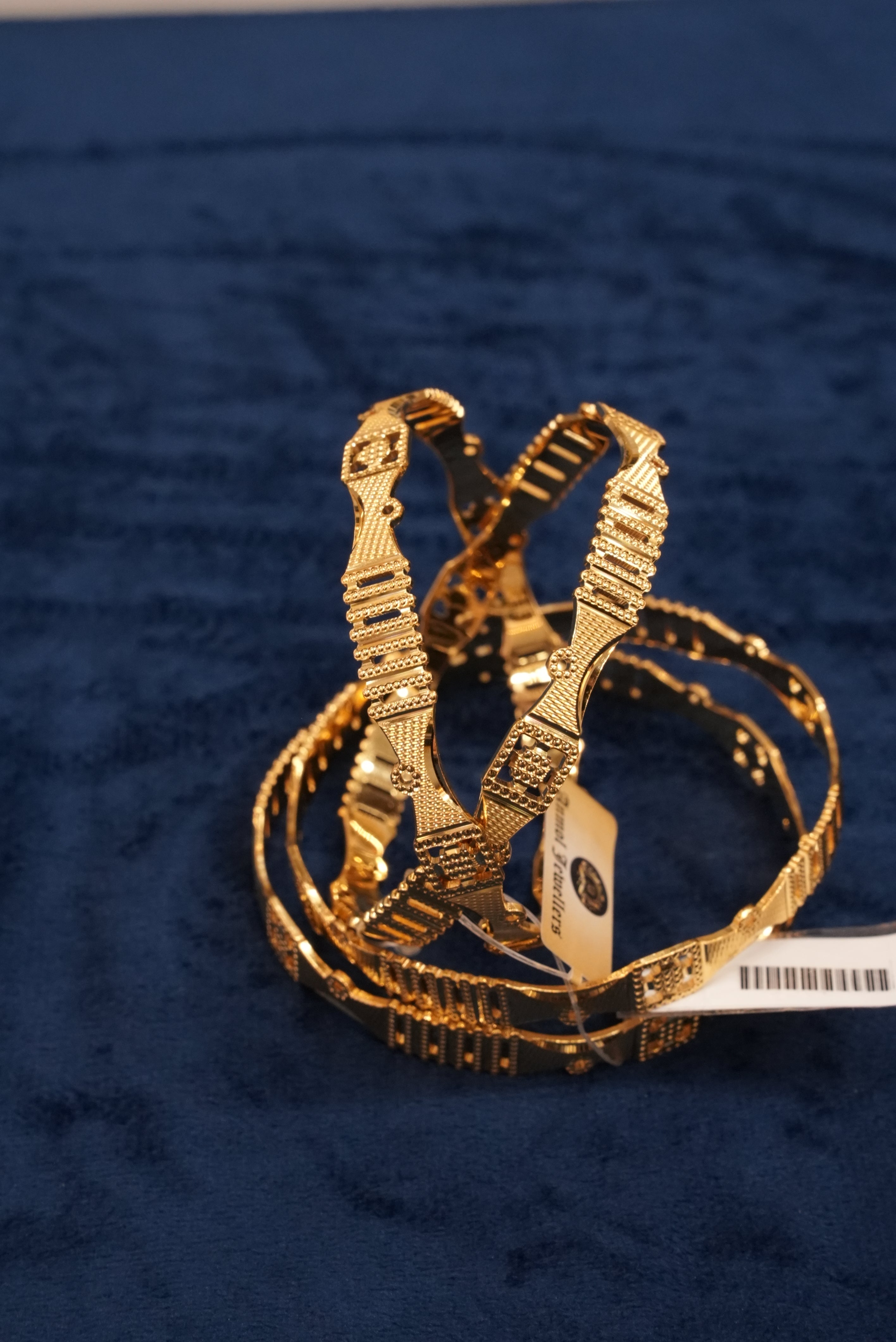 Jeevan Barish, Bangles & Kadas, Gold Patra demi-fine jewellery, Size 2.10, SKU BK_L_163 image 1