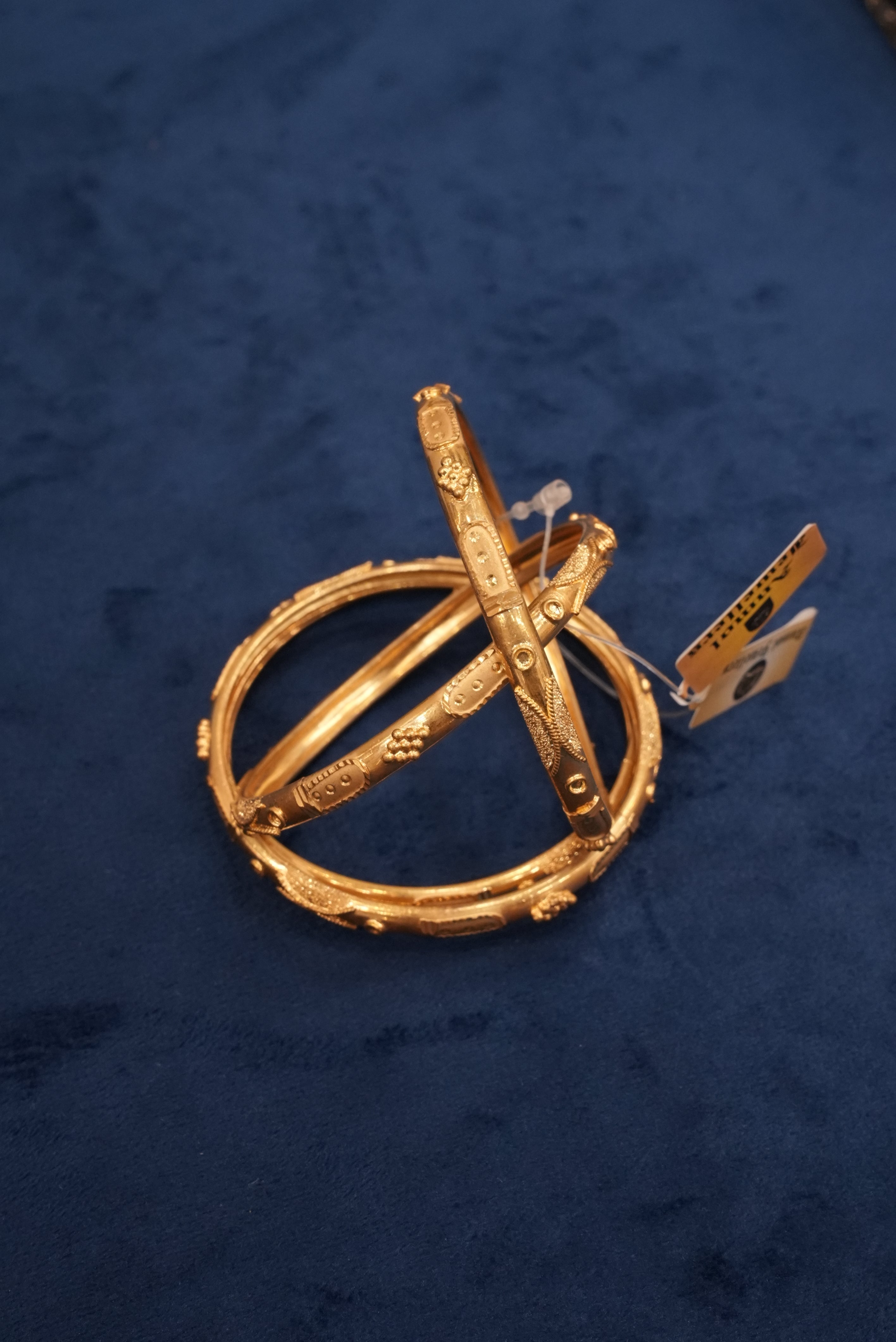 Prayas Chhaon, Bangles & Kadas, Gold Patra demi-fine jewellery, Size 2.6, SKU BK_L_164 image 1