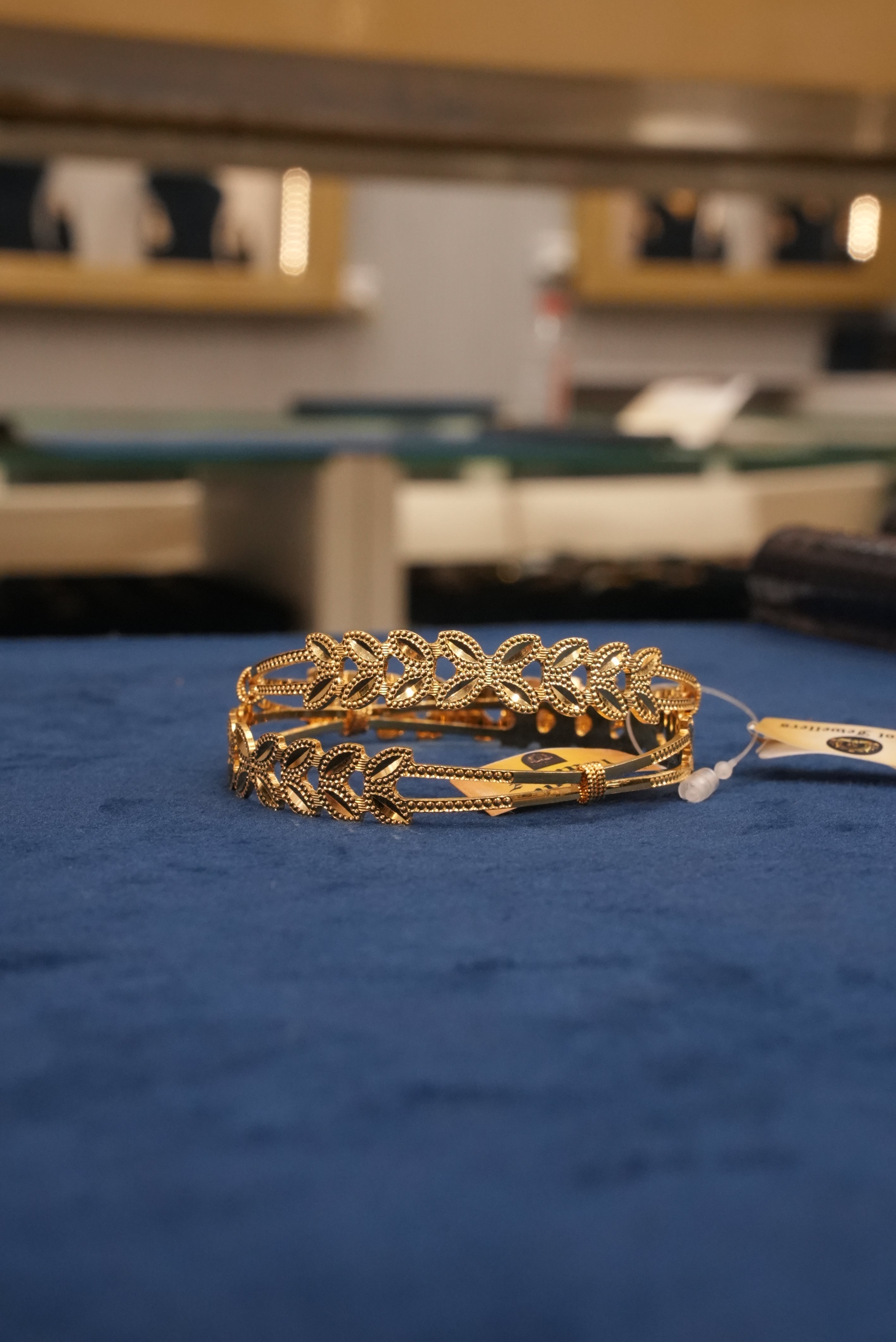 Akarsh Chhanv, Bangles & Kadas, Gold Patra demi-fine jewellery, Size 2.6, SKU BK_L_165 image 0