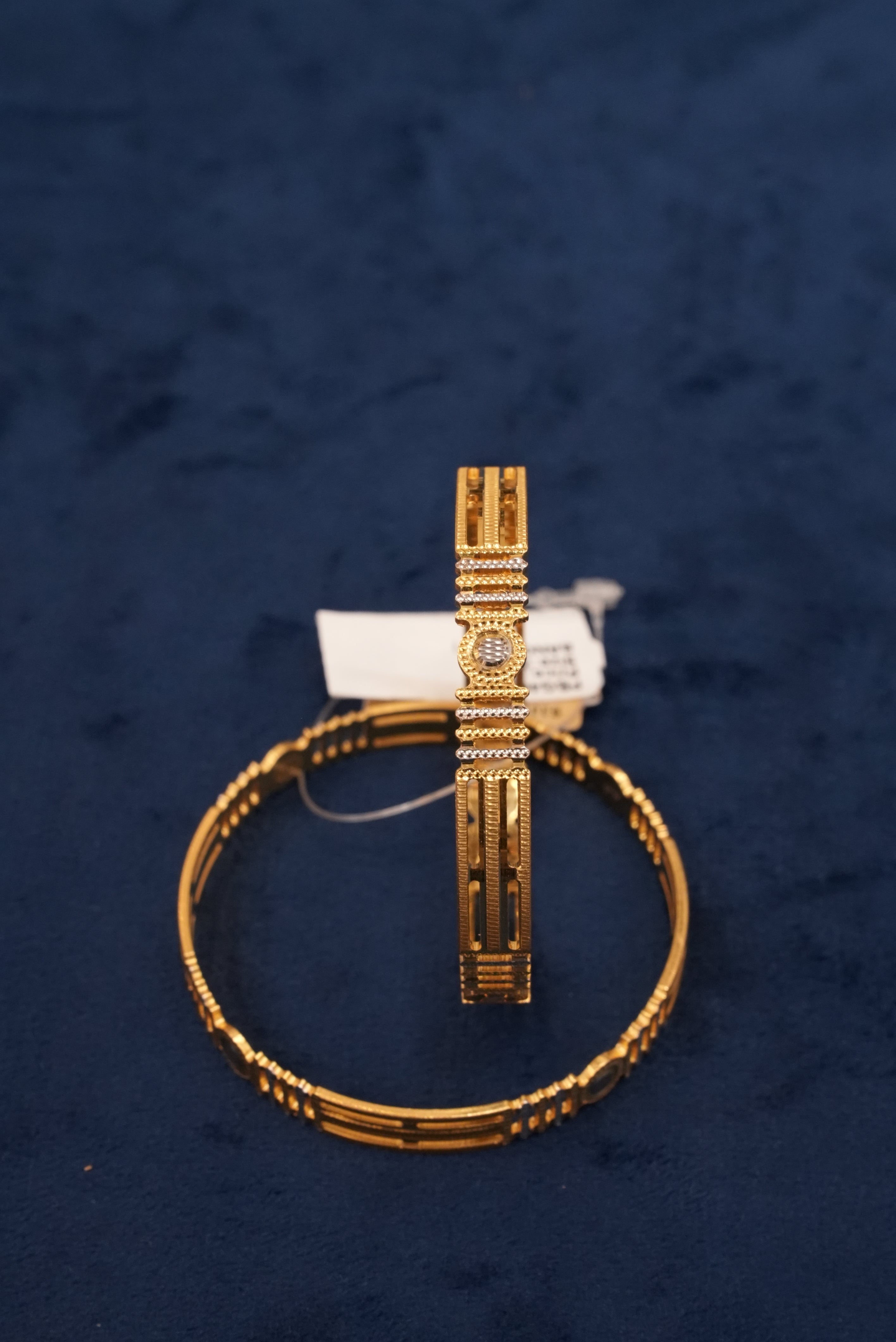 Shubh Vasant, Bangles & Kadas, Gold Patra demi-fine jewellery, Size 2.4, SKU BK_L_166 image 2