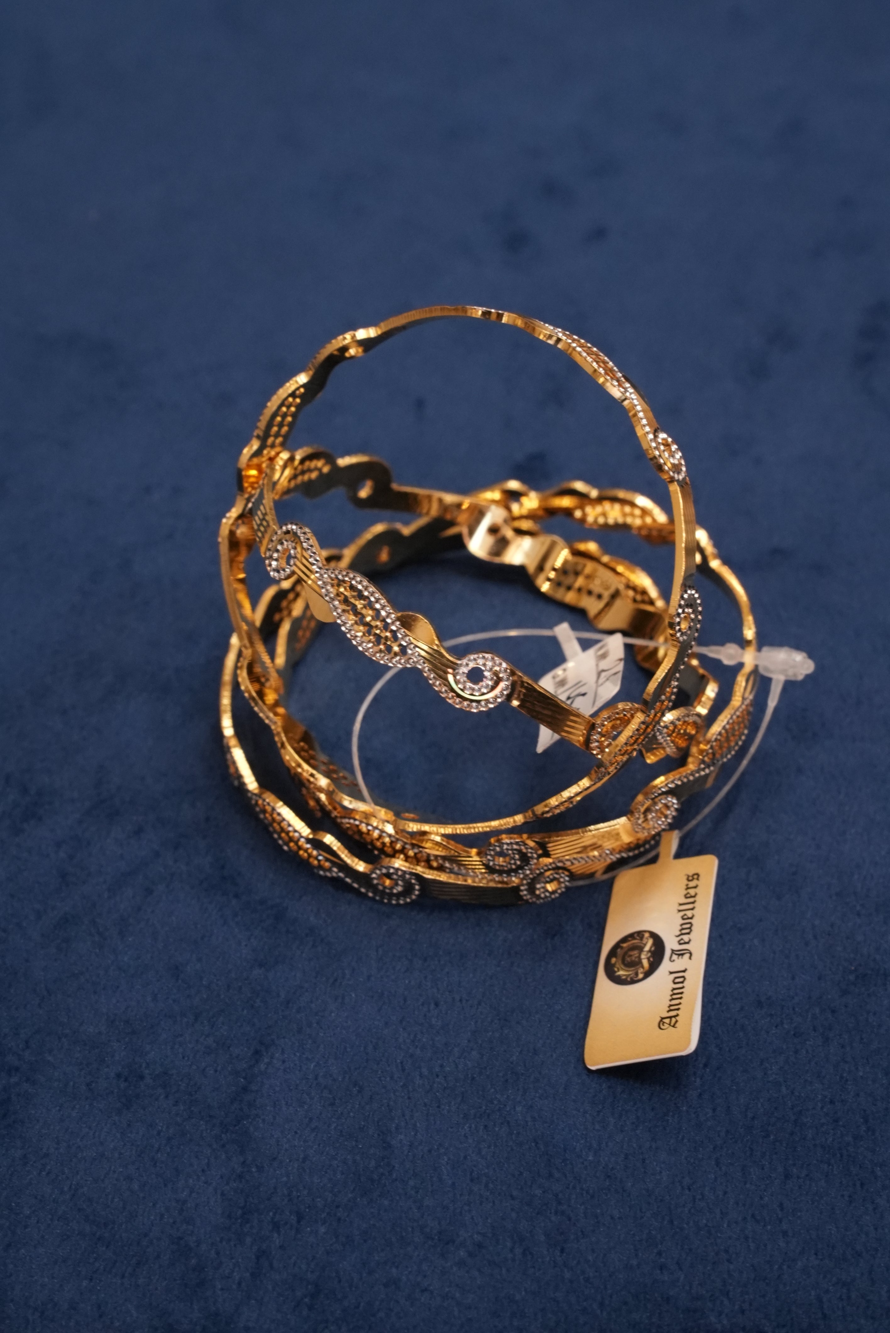 Rasam Sajeev, Bangles & Kadas, Gold Patra demi-fine jewellery, Size 2.6, SKU BK_L_167 image 2