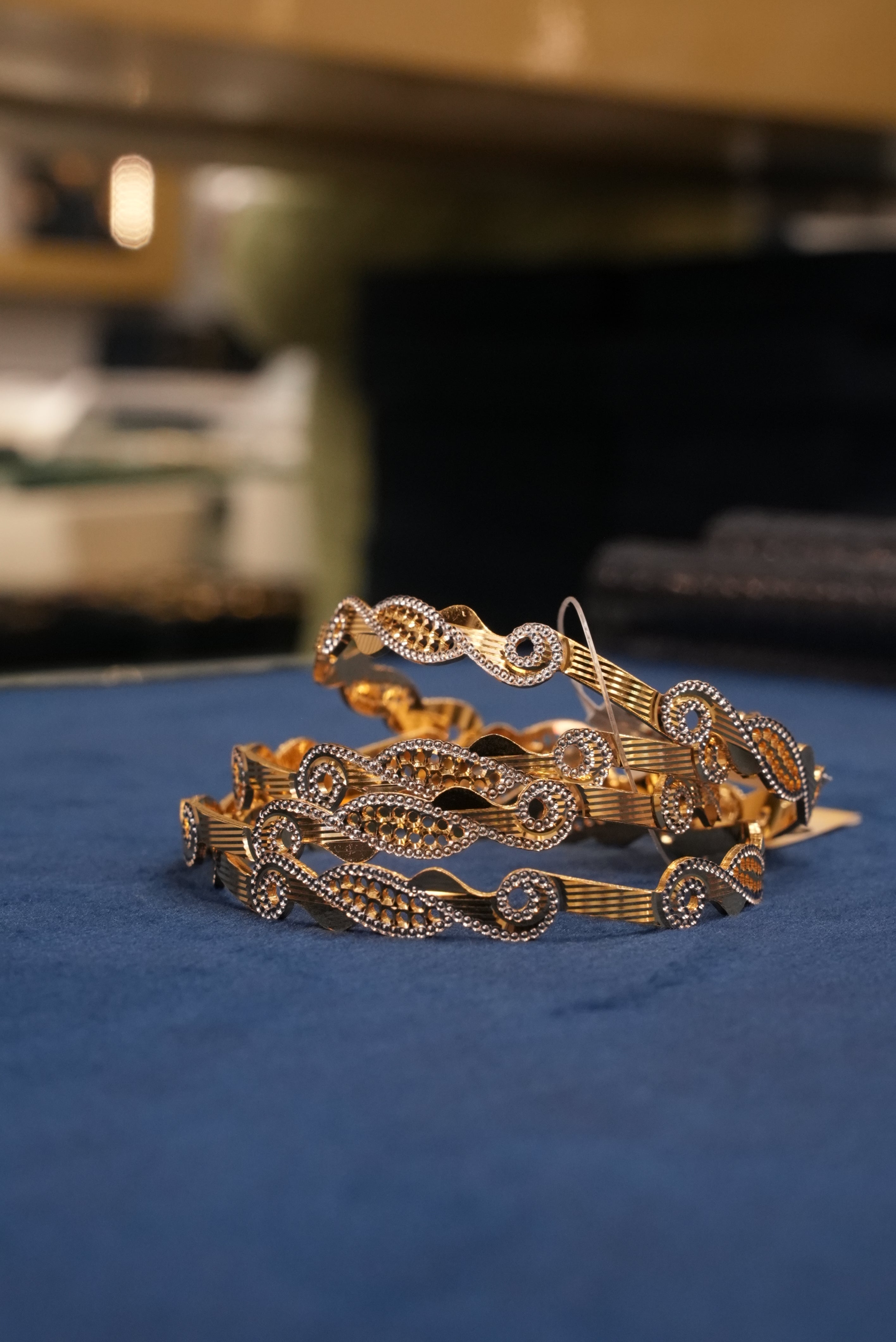 Rasam Sajeev, Bangles & Kadas, Gold Patra demi-fine jewellery, Size 2.6, SKU BK_L_167 image 3