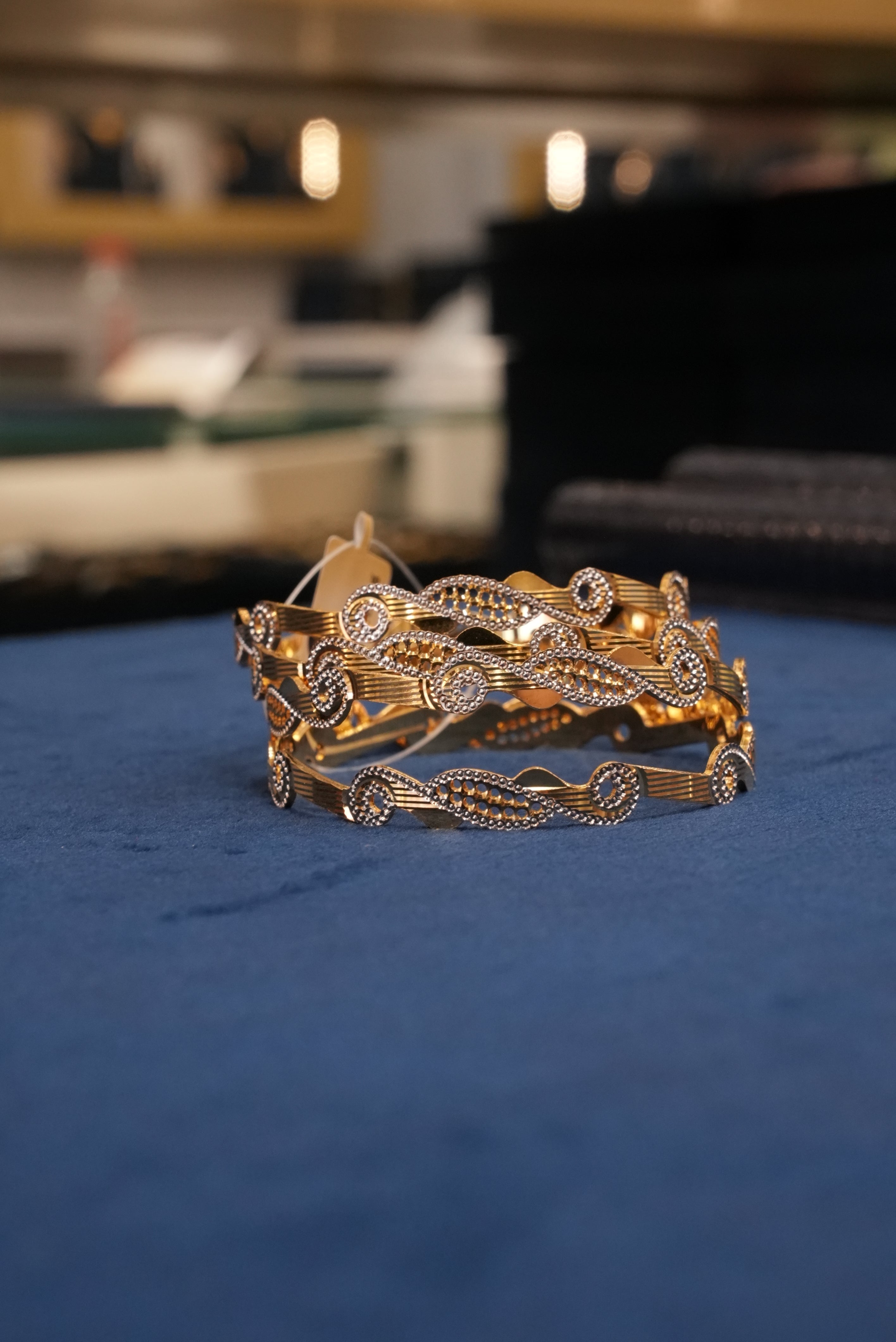 Rasam Sajeev, Bangles & Kadas, Gold Patra demi-fine jewellery, Size 2.6, SKU BK_L_167 image 4