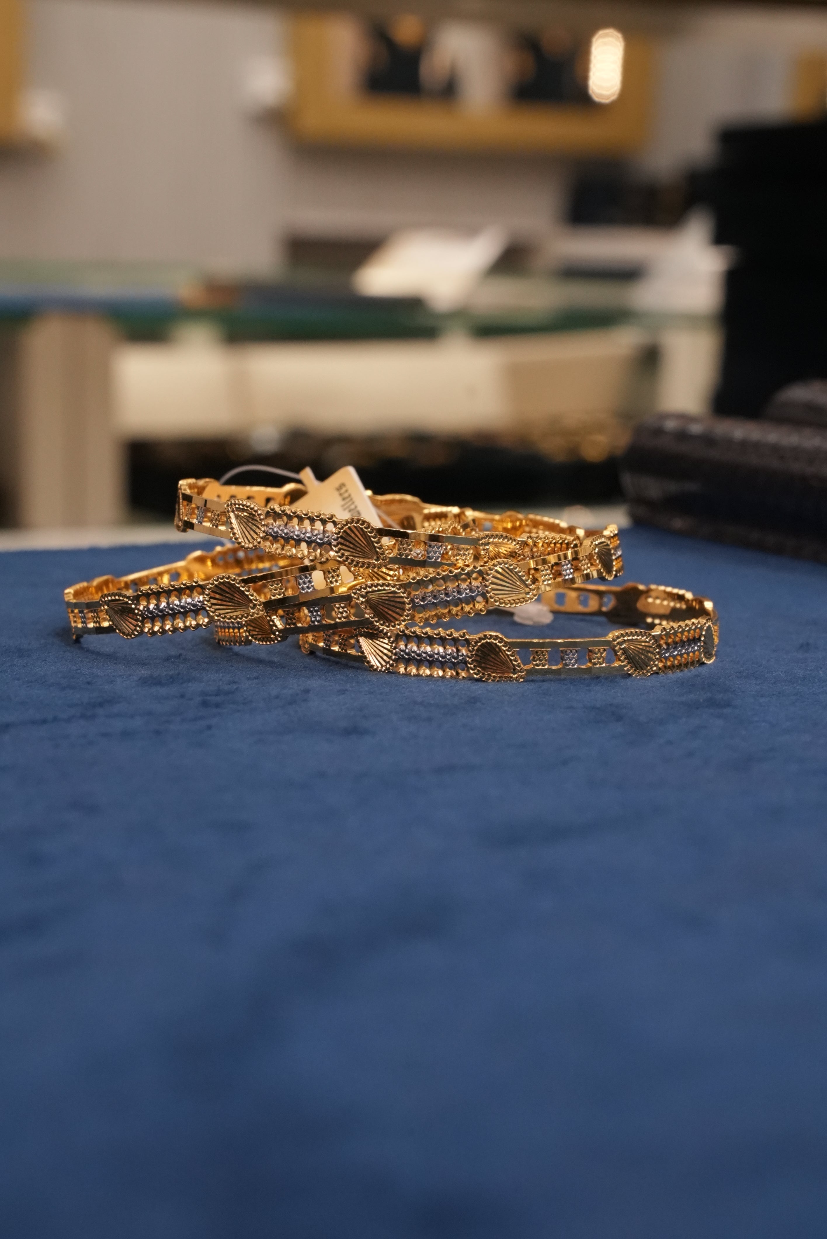 Jadau Manzil, Bangles & Kadas, Gold Patra demi-fine jewellery, Size 2.4, SKU BK_L_169 image 2