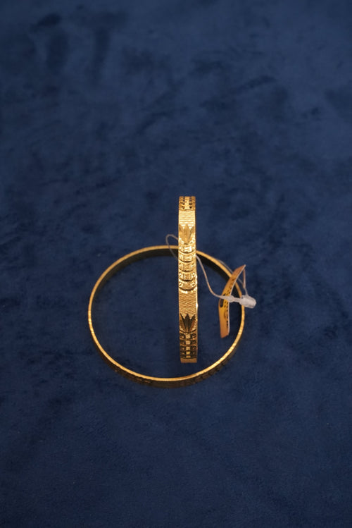 Arpan Samarth, Bangles & Kadas, Gold Patra demi-fine jewellery, Size 2.4, SKU BK_L_175 image 1