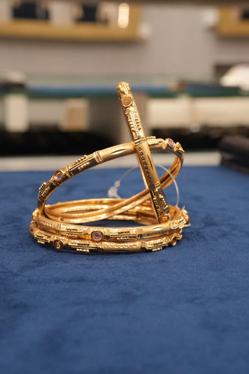 Aalok Aarohan, Bangles & Kadas, Gold Patra demi-fine jewellery, Size 2.8, SKU BK_L_176 image 0