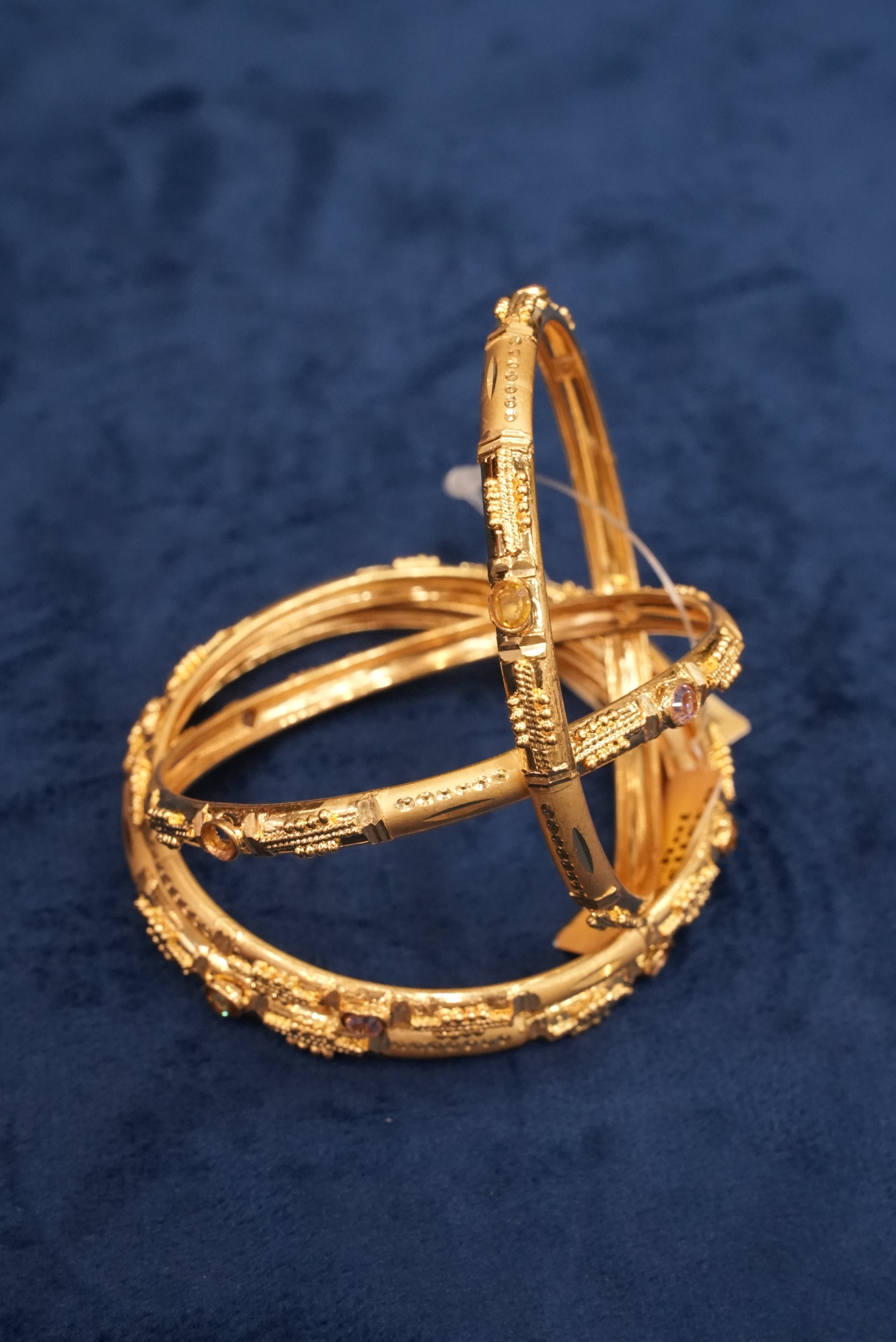 Aalok Aarohan, Bangles & Kadas, Gold Patra demi-fine jewellery, Size 2.8, SKU BK_L_176 image 1