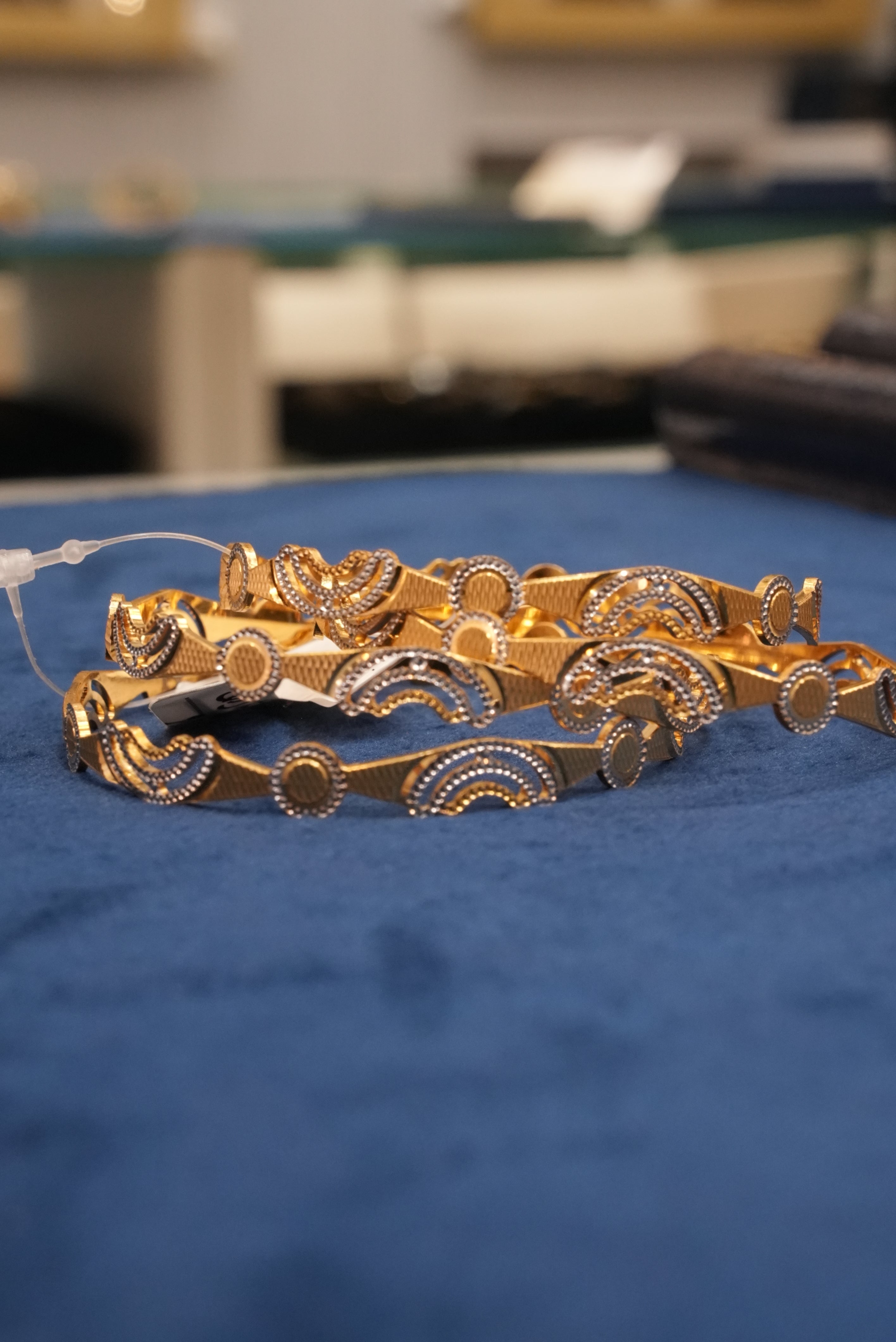 Udaan Aavaran, Bangles & Kadas, Gold Patra demi-fine jewellery, Size 2.6, SKU BK_L_177 image 2