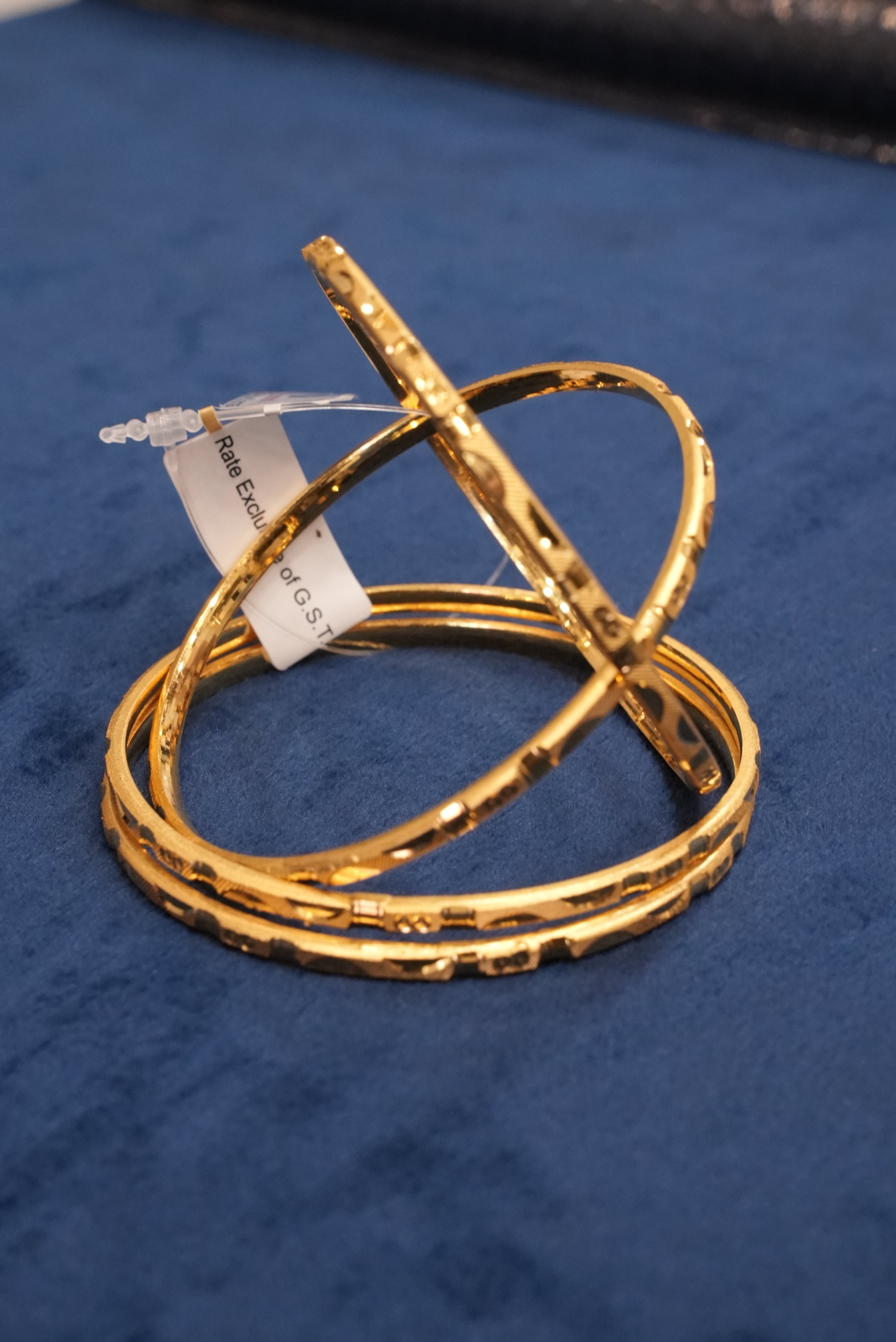 Anant Dehleez, Bangles & Kadas, Gold Patra demi-fine jewellery, Size 2.6, SKU BK_L_178 image 1
