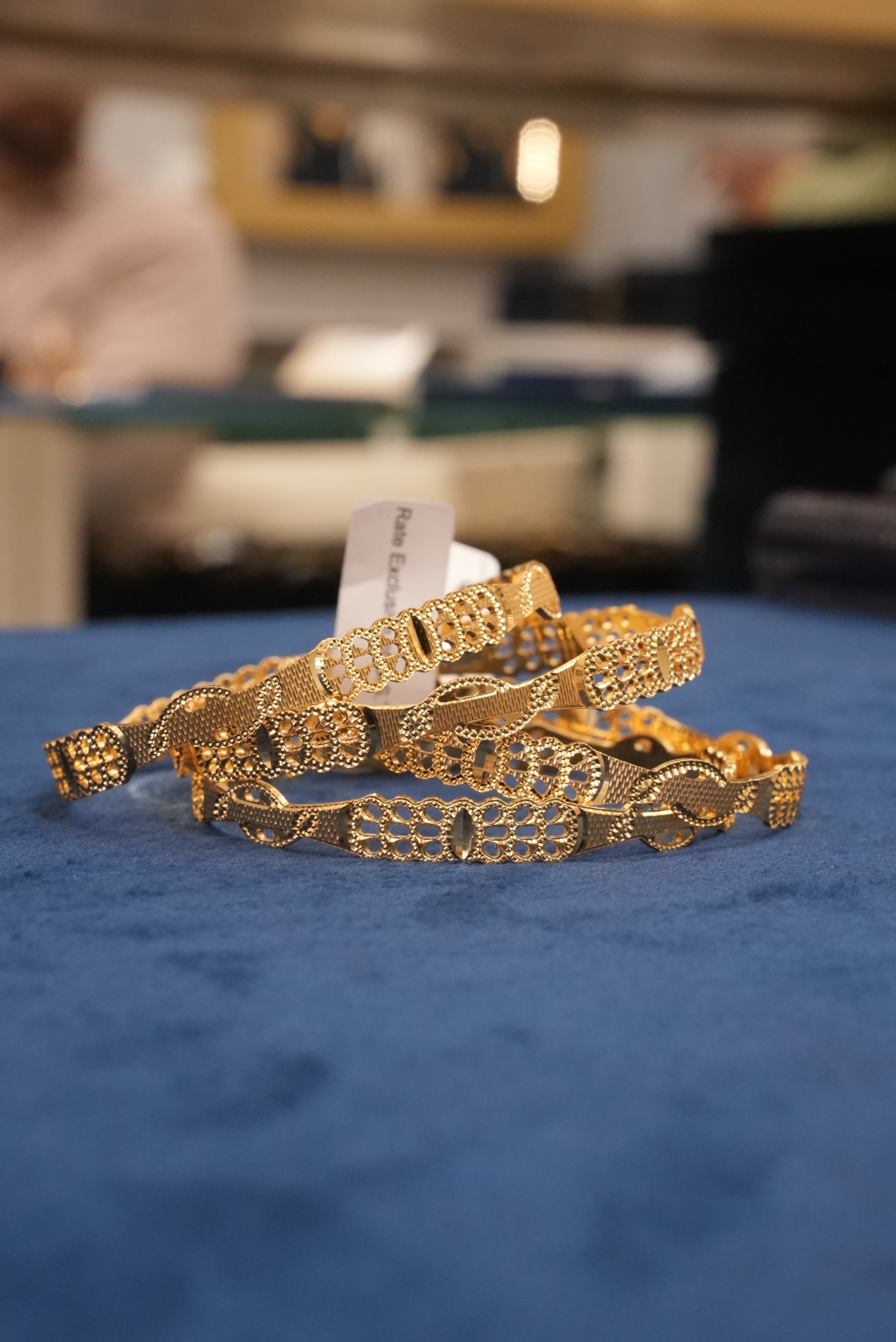 Param Khushbu, Bangles & Kadas, Gold Patra demi-fine jewellery, Size 2.6, SKU BK_L_180 image 2