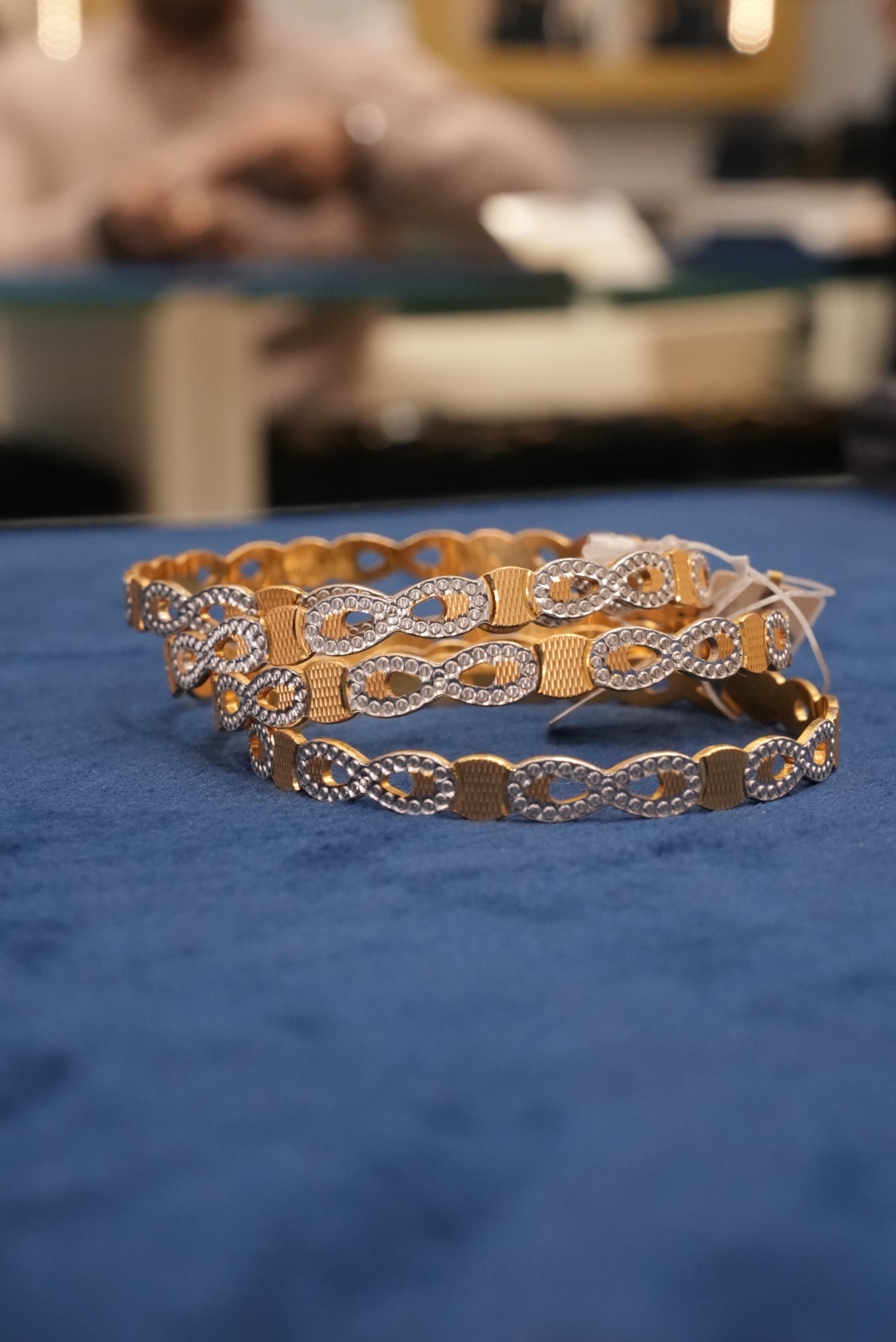 Nutan Manohar, Bangles & Kadas, Gold Patra demi-fine jewellery, Size 2.6, SKU BK_L_181 image 2