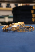 Sangeet Komal, Bangles & Kadas, Gold Patra demi-fine jewellery, Size 2.10, SKU BK_L_124 image 0