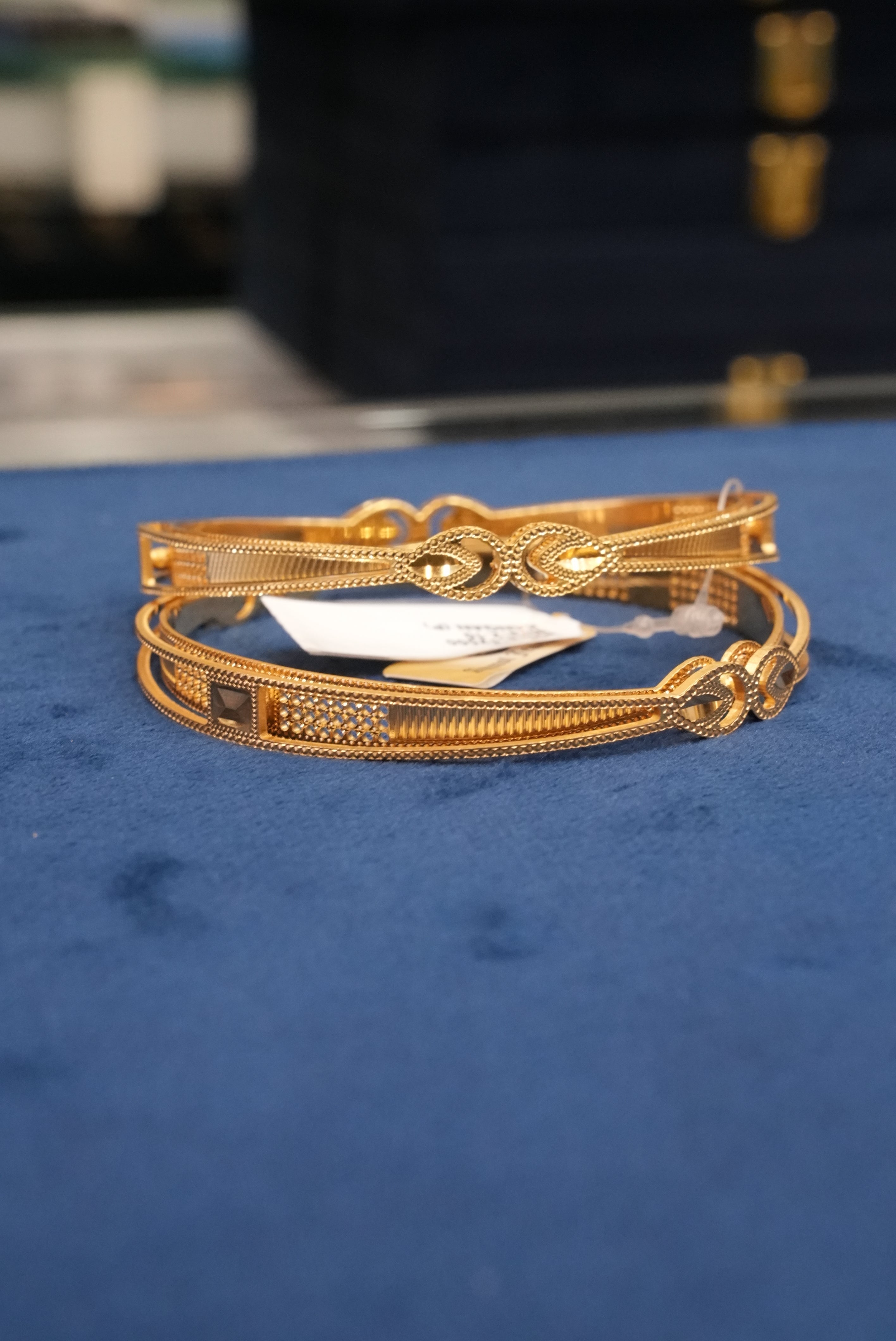 Samaroh Sujan, Bangles & Kadas, Gold Patra demi-fine jewellery, Size 2.10, SKU BK_L_125 image 1