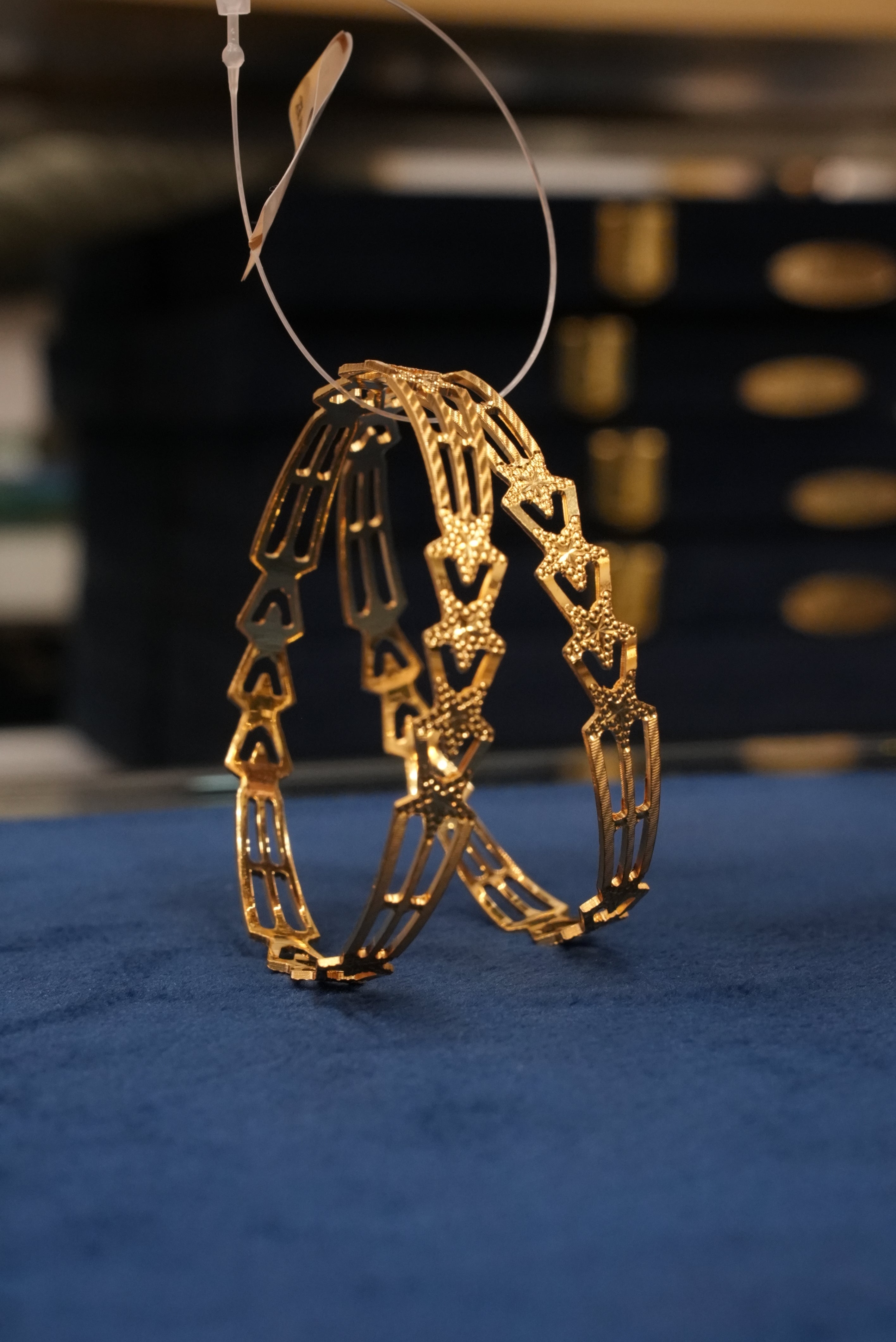 Prakash Badal, Bangles & Kadas, Gold Patra demi-fine jewellery, Size 2.6, SKU BK_L_132 image 1