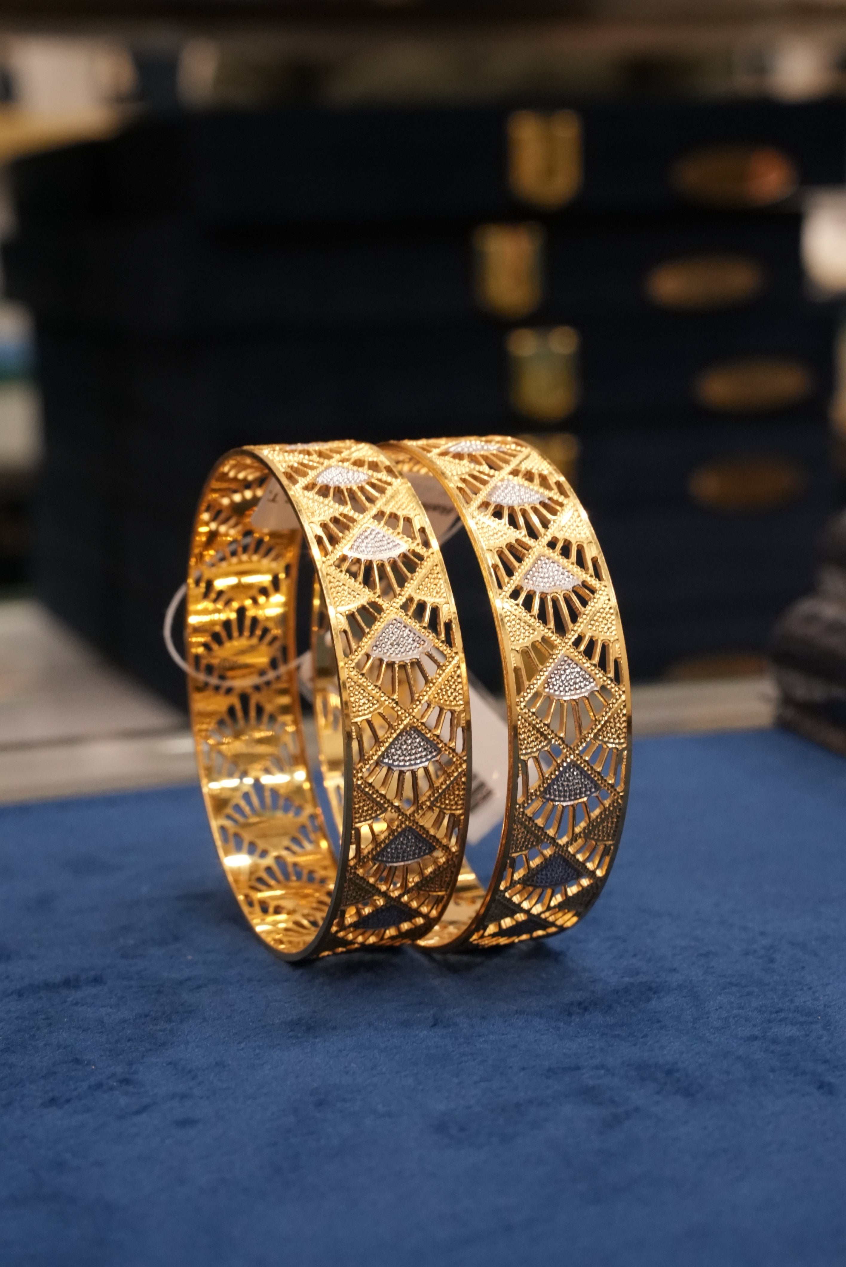 Vaibhav Dhoop, Bangles & Kadas, Gold Patra demi-fine jewellery, Size 2.6, SKU BK_L_133 image 0