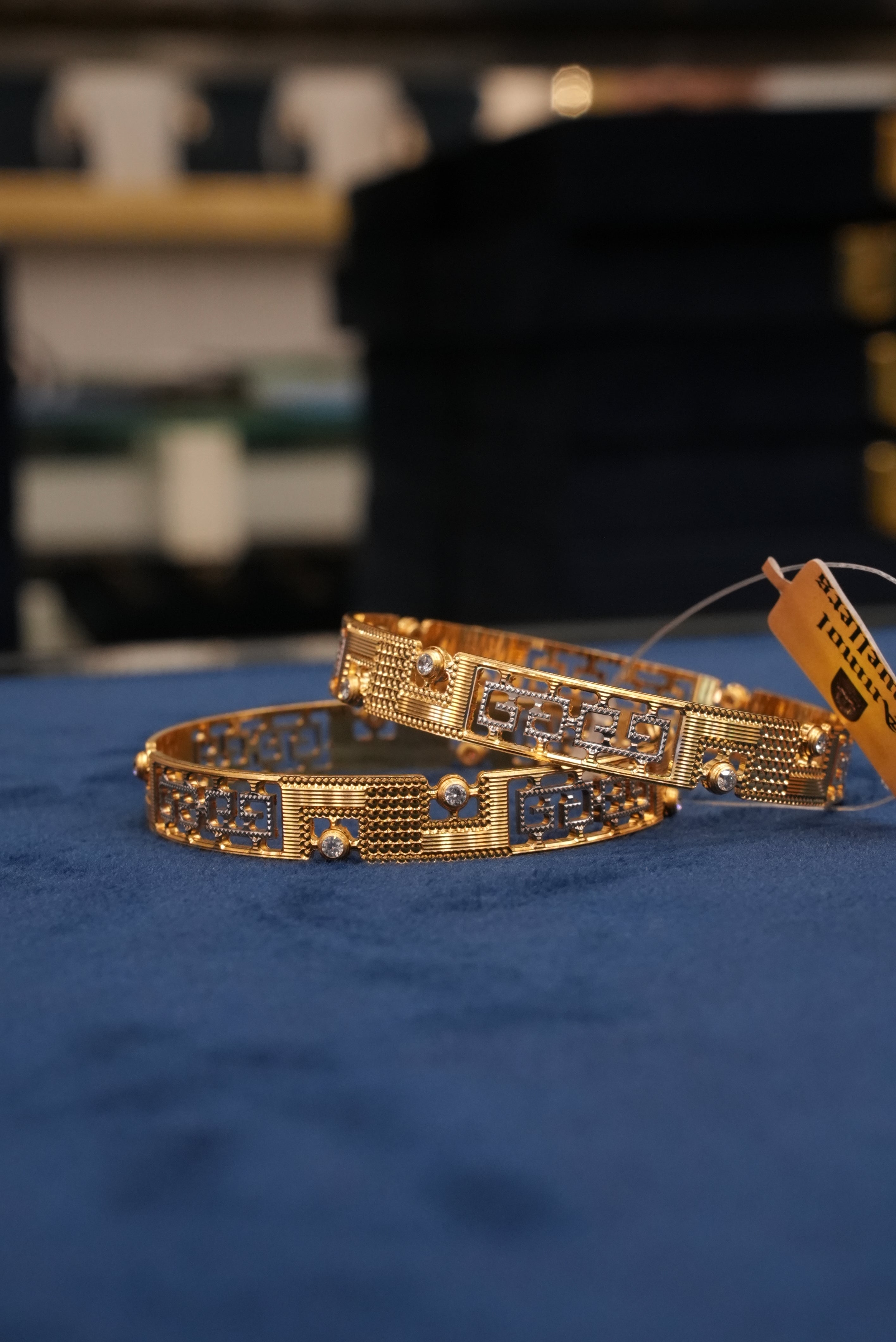 Sajavat Ujwal, Bangles & Kadas, Gold Patra demi-fine jewellery, Size 2.4, SKU BK_L_138 image 1
