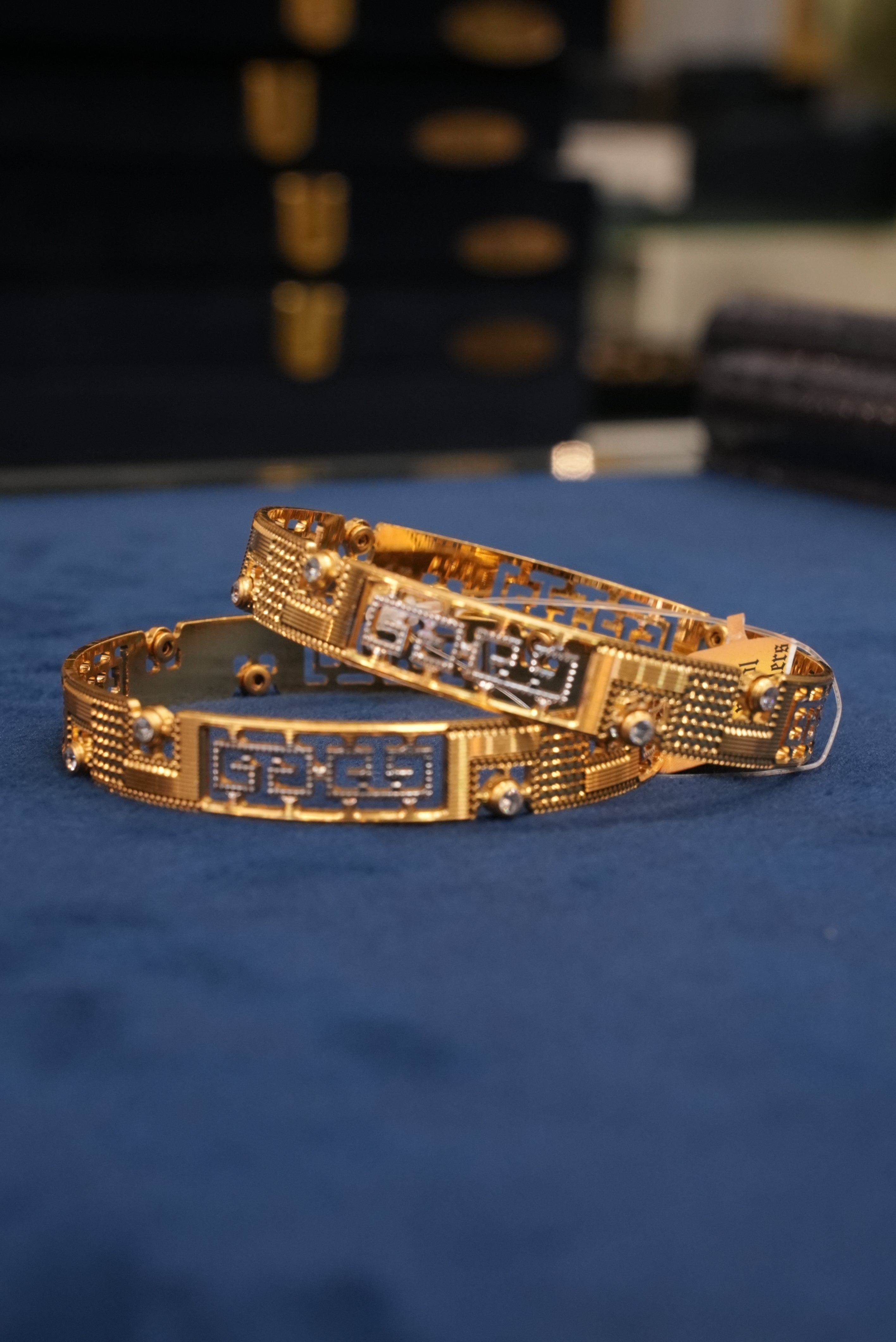 Sajavat Ujwal, Bangles & Kadas, Gold Patra demi-fine jewellery, Size 2.4, SKU BK_L_138 image 2