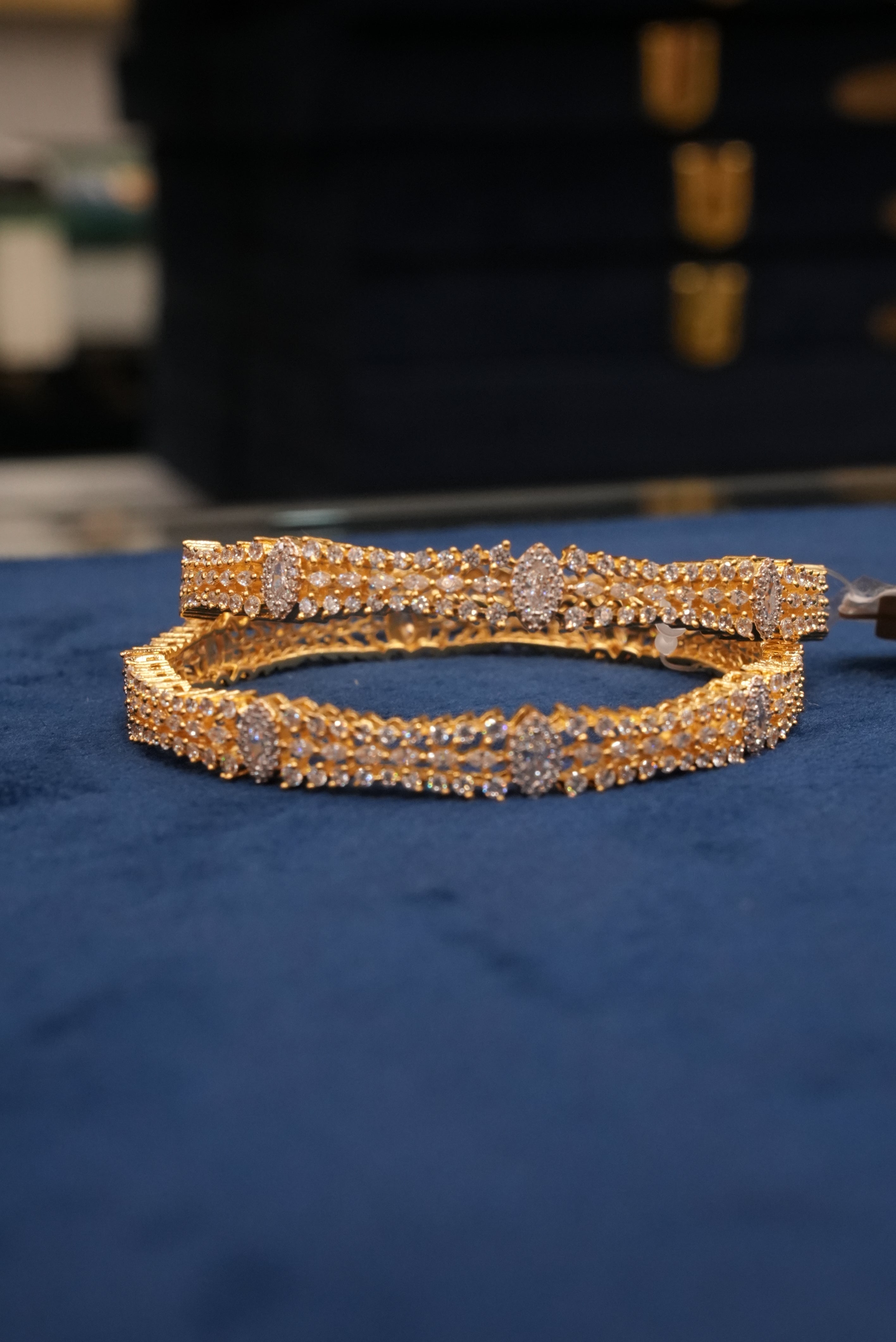 Parampara Taaj, Bangles & Kadas, Gold Patra demi-fine jewellery, Size 2.6, SKU BK_L_93 image 2