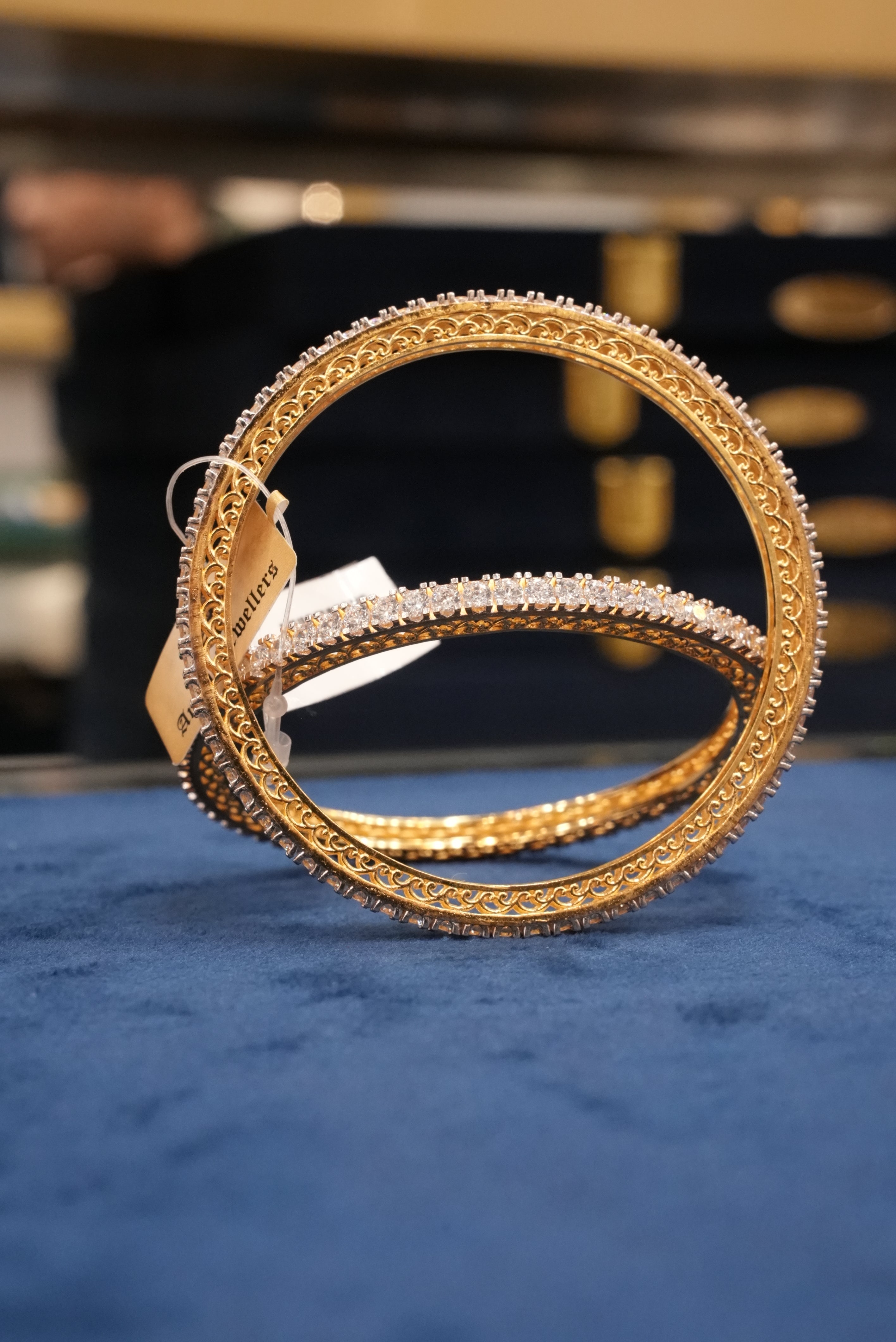 Sanskriti Yash, Bangles & Kadas, Gold Patra demi-fine jewellery, Size 2.4, SKU BK_L_94 image 1