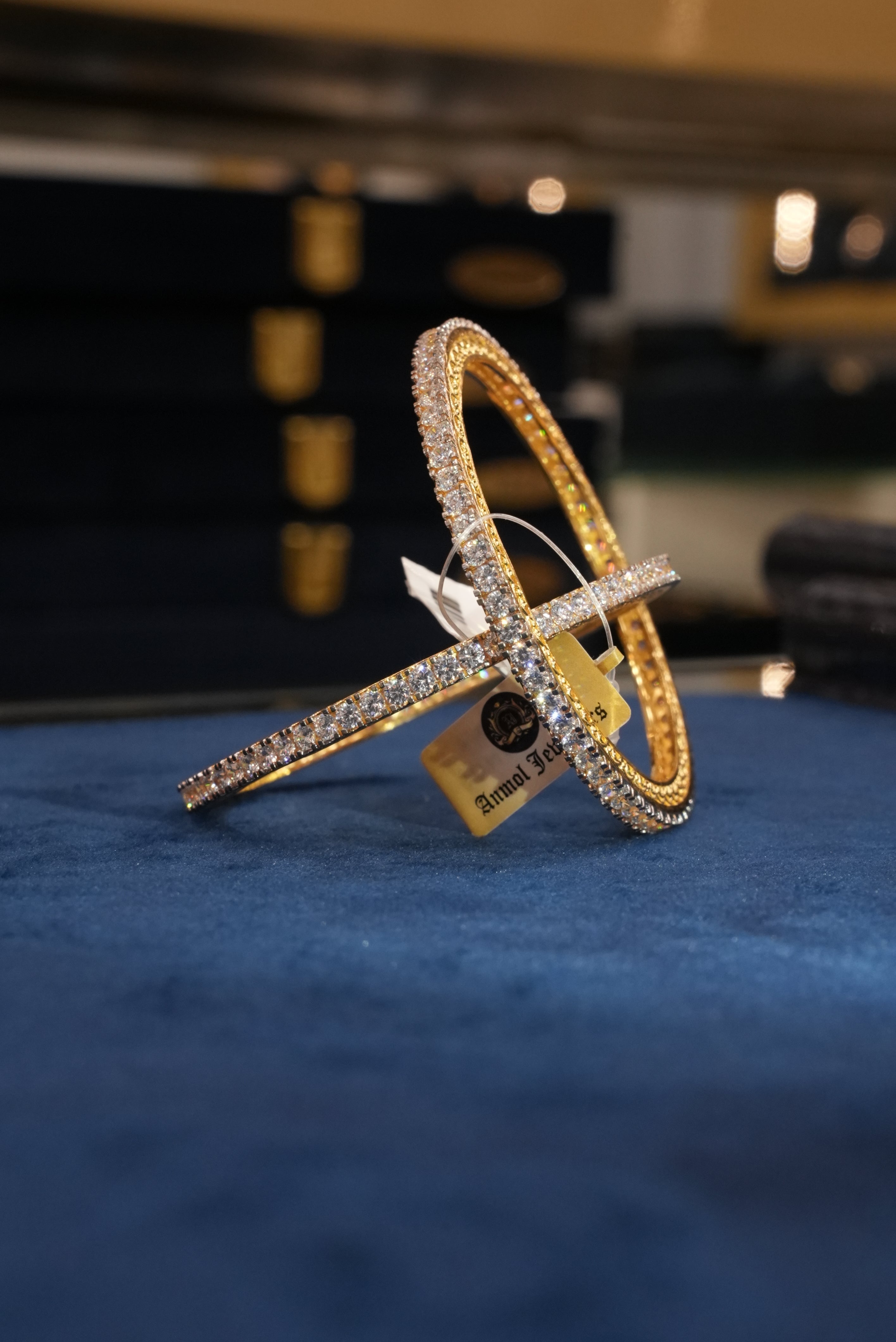 Sanskriti Yash, Bangles & Kadas, Gold Patra demi-fine jewellery, Size 2.4, SKU BK_L_94 image 2