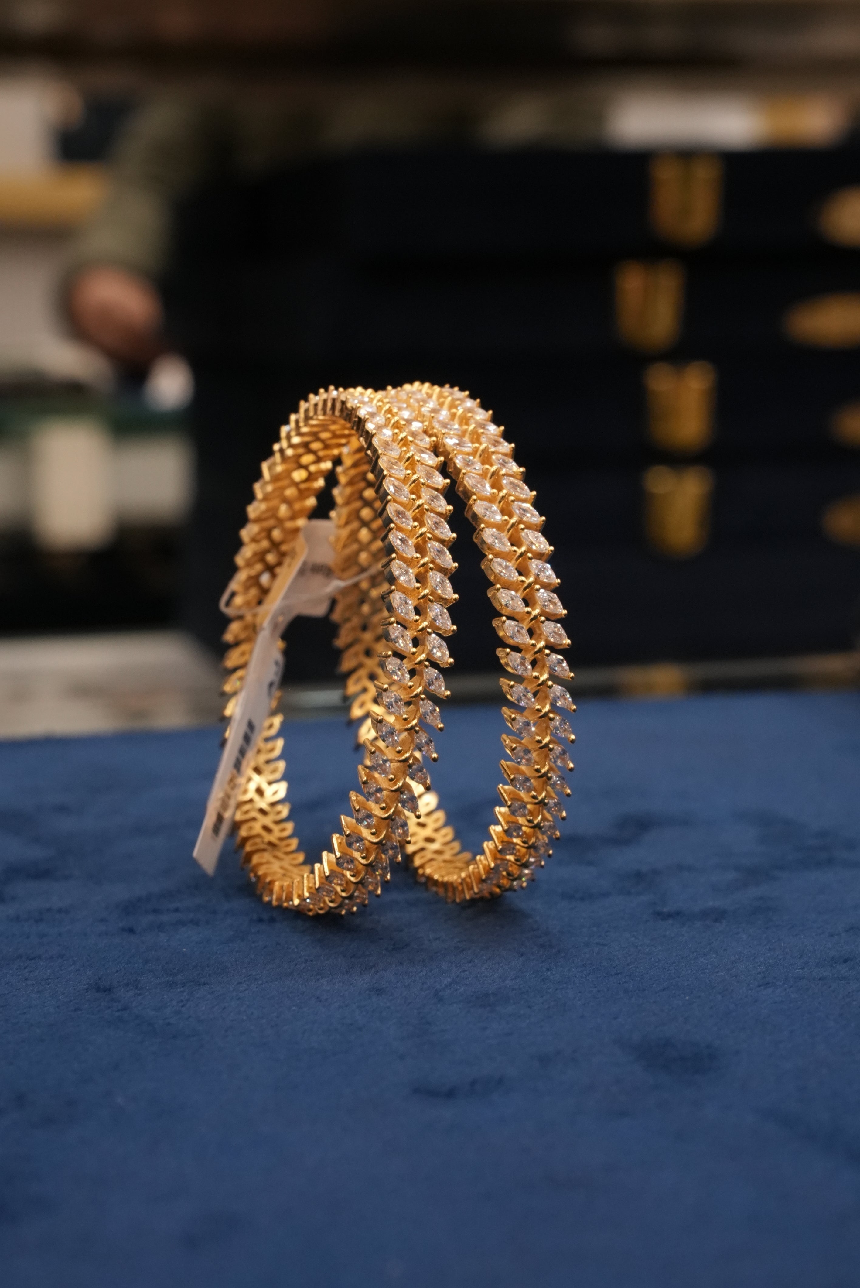 Aashirwad Garv, Bangles & Kadas, Gold Patra demi-fine jewellery, Size 2.4, SKU BK_L_95 image 0