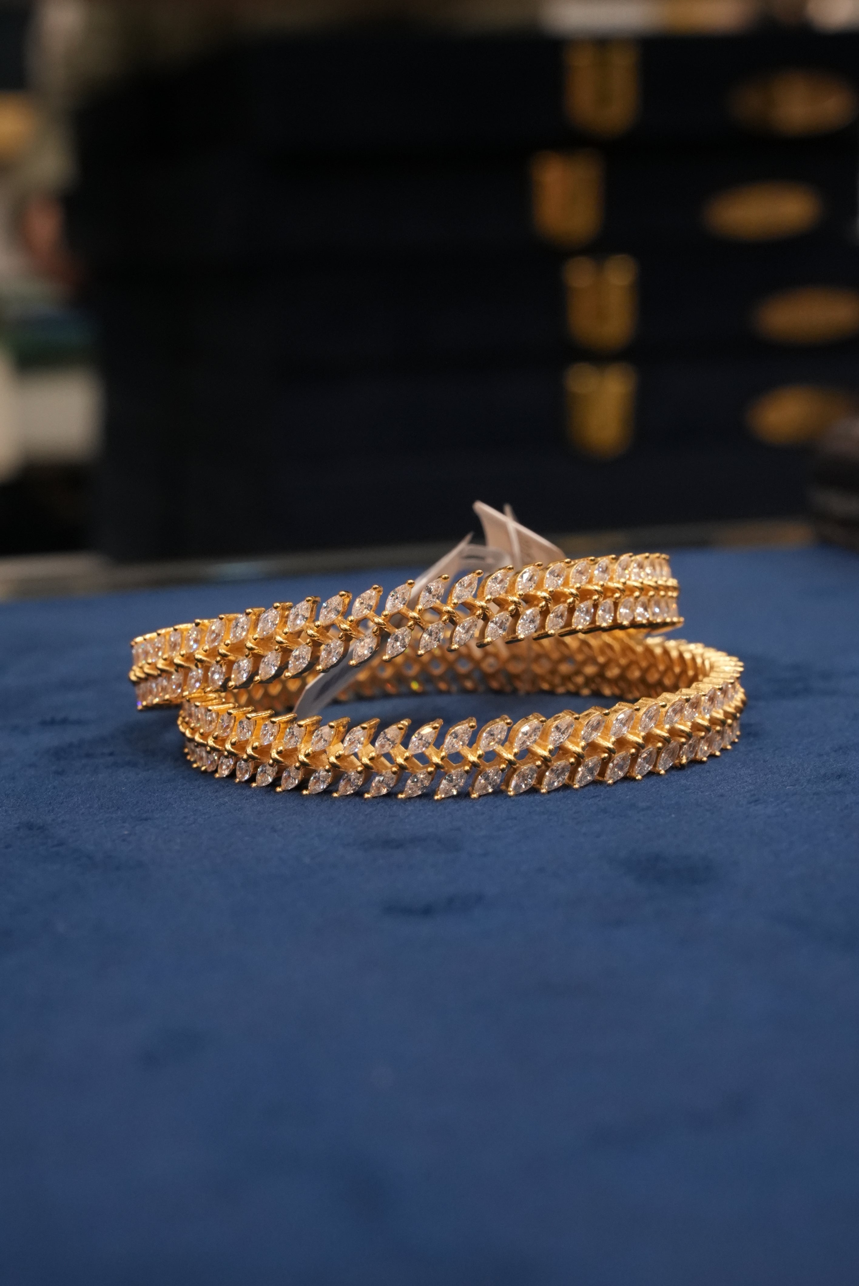 Aashirwad Garv, Bangles & Kadas, Gold Patra demi-fine jewellery, Size 2.4, SKU BK_L_95 image 1