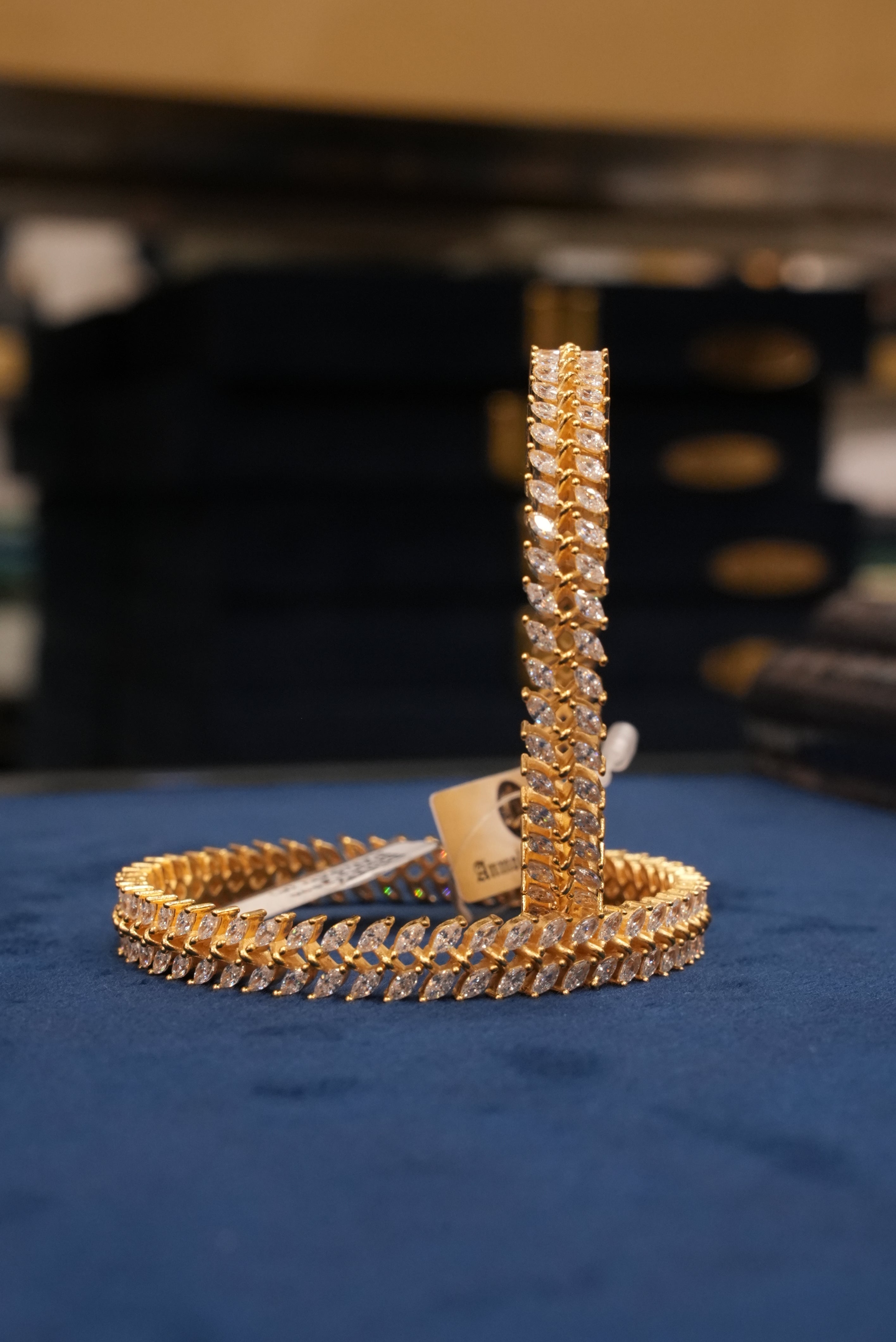 Aashirwad Garv, Bangles & Kadas, Gold Patra demi-fine jewellery, Size 2.4, SKU BK_L_95 image 2