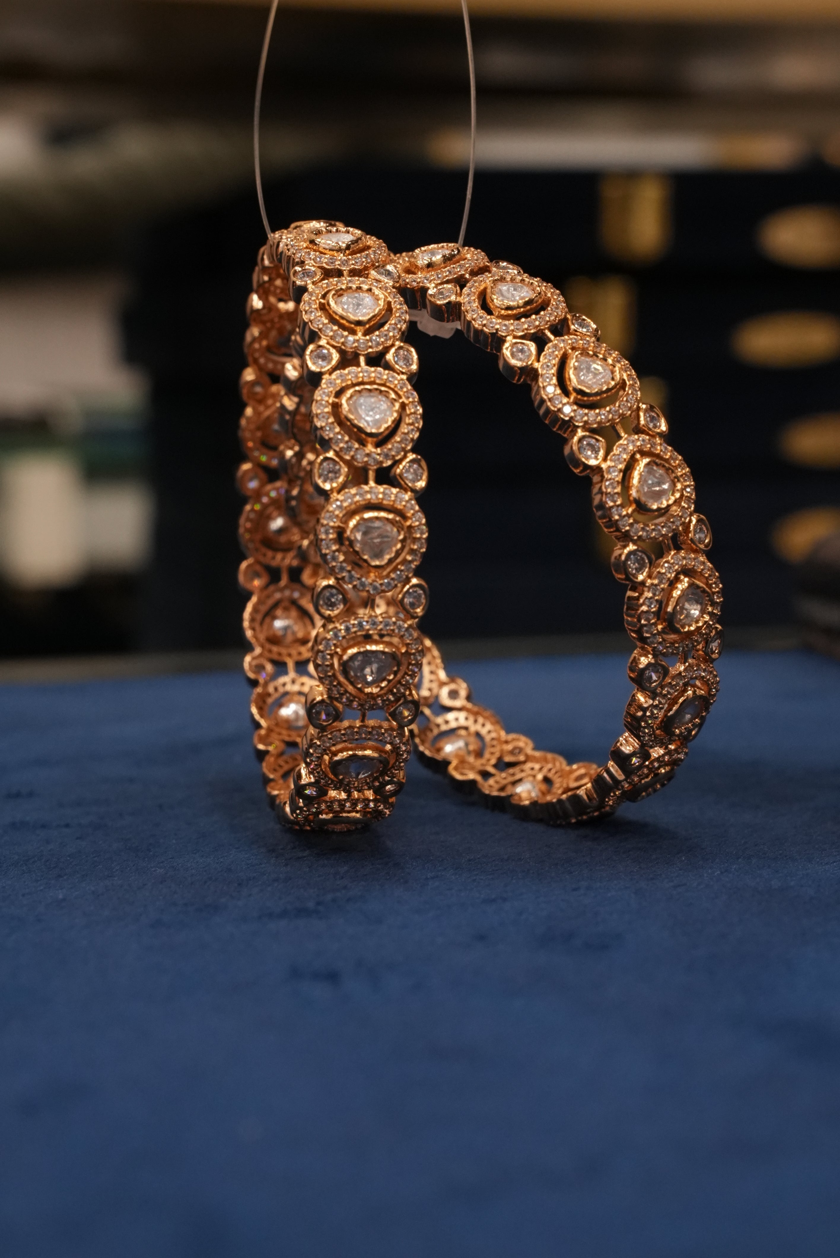 Aashiyana Noor, Bangles & Kadas, Gold Patra demi-fine jewellery, Size 2.6, SKU BK_L_96 image 0