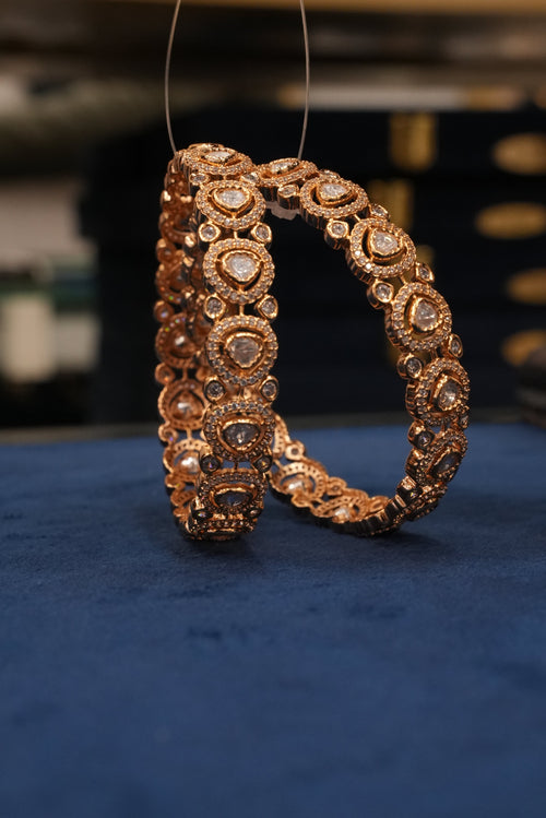 Aashiyana Noor, Bangles & Kadas, Gold Patra demi-fine jewellery, Size 2.6, SKU BK_L_96 image 0