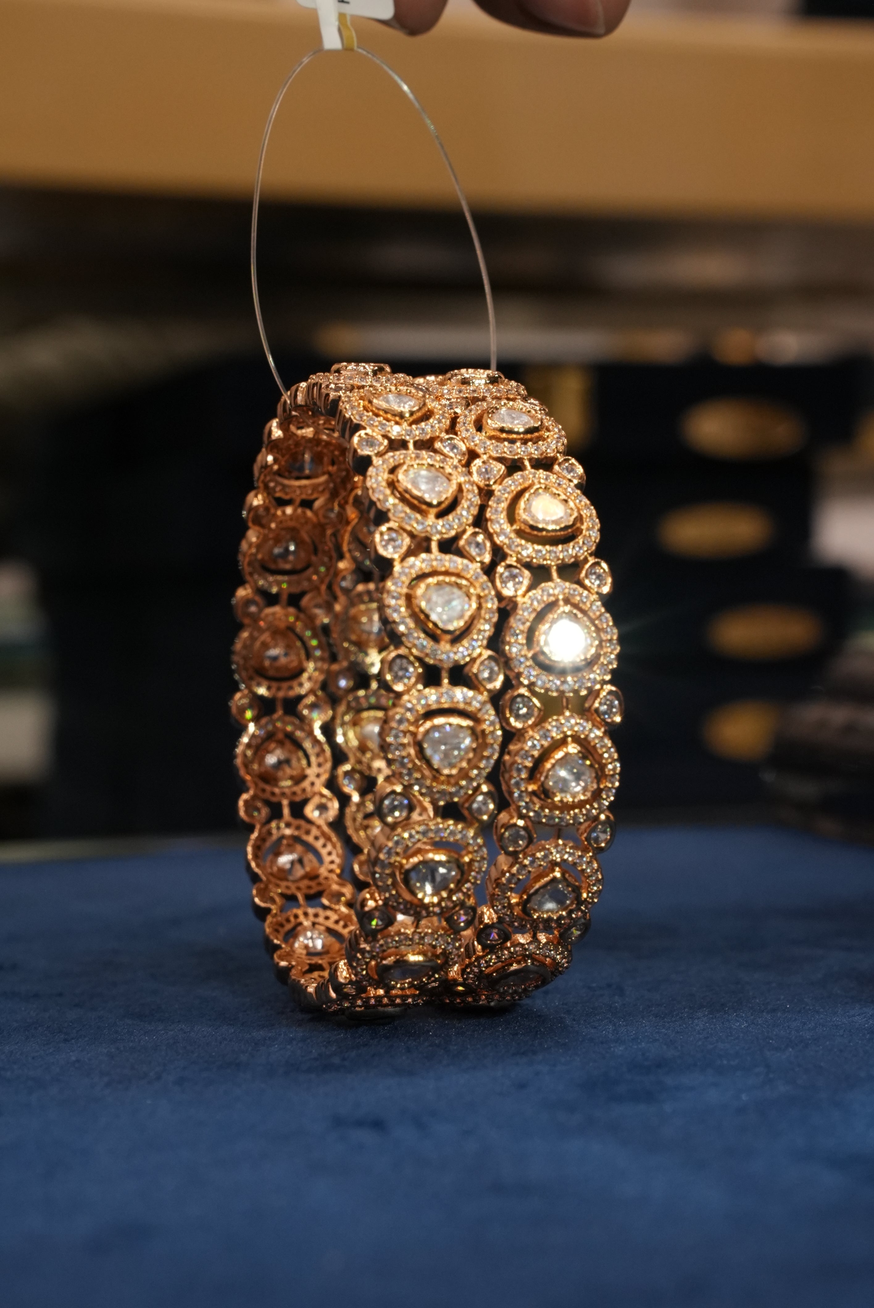 Aashiyana Noor, Bangles & Kadas, Gold Patra demi-fine jewellery, Size 2.6, SKU BK_L_96 image 1