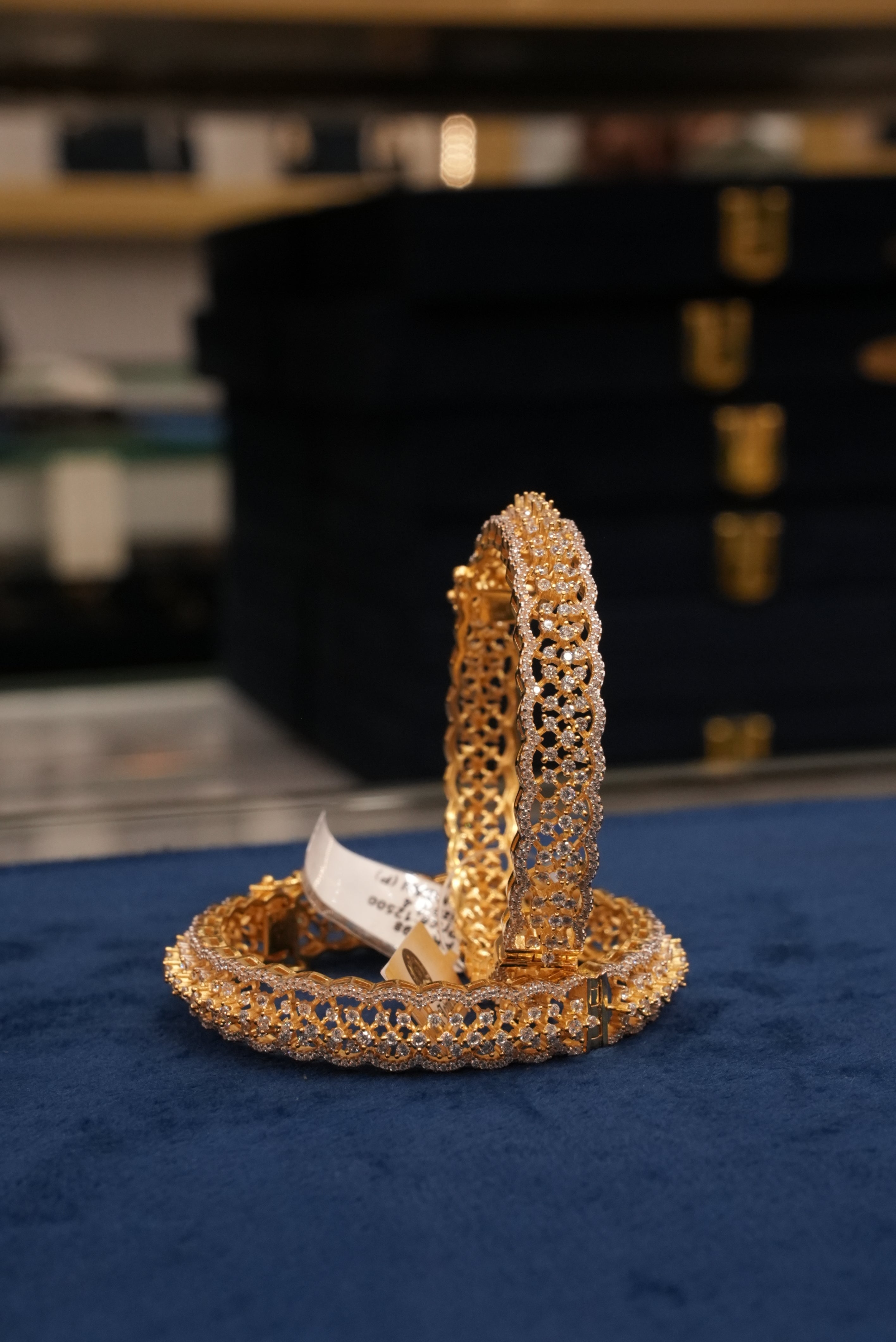 Aabhushan Bodh, Bangles & Kadas, Gold Patra demi-fine jewellery, Size 2.4, SKU BK_L_98 image 0