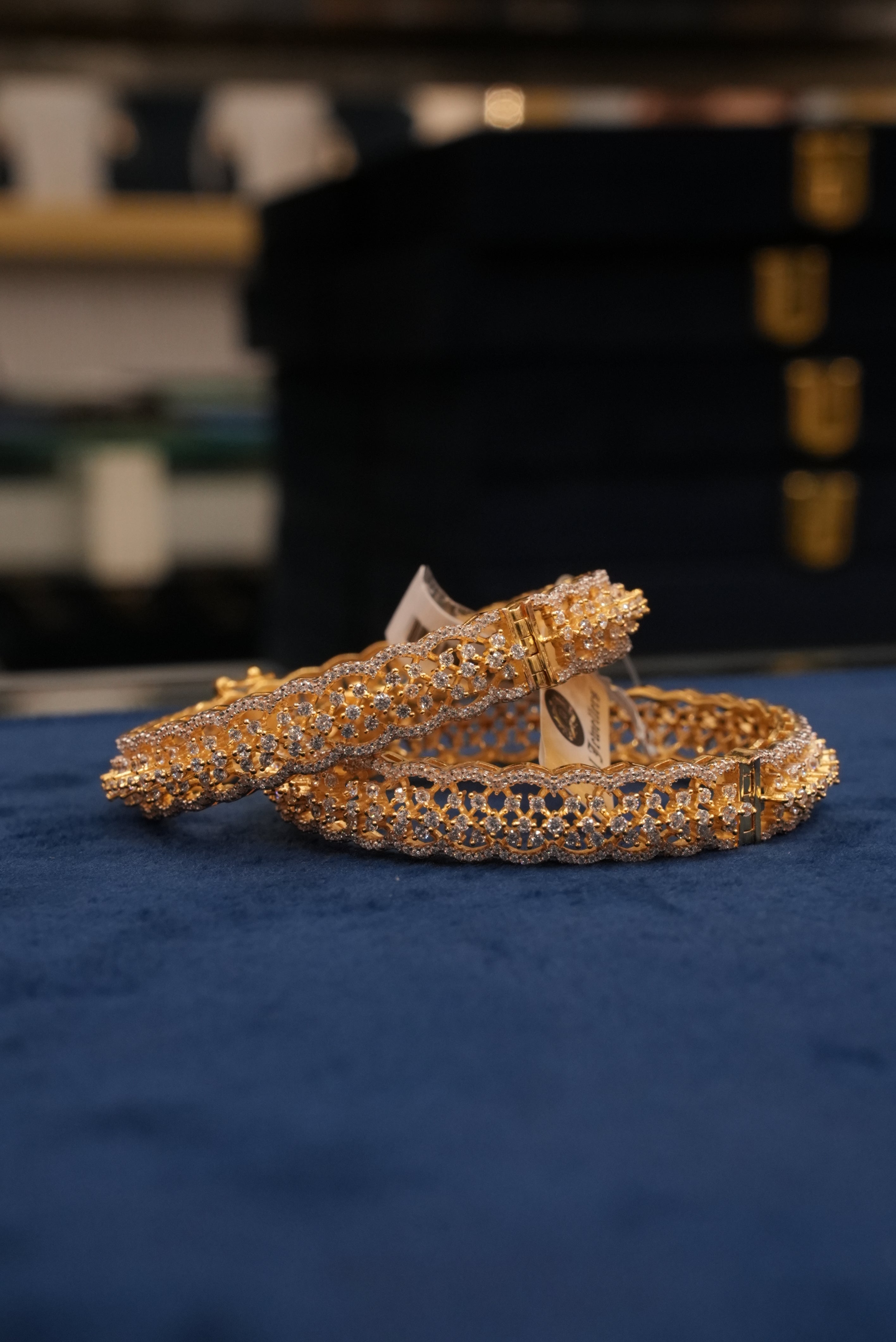 Aabhushan Bodh, Bangles & Kadas, Gold Patra demi-fine jewellery, Size 2.4, SKU BK_L_98 image 1