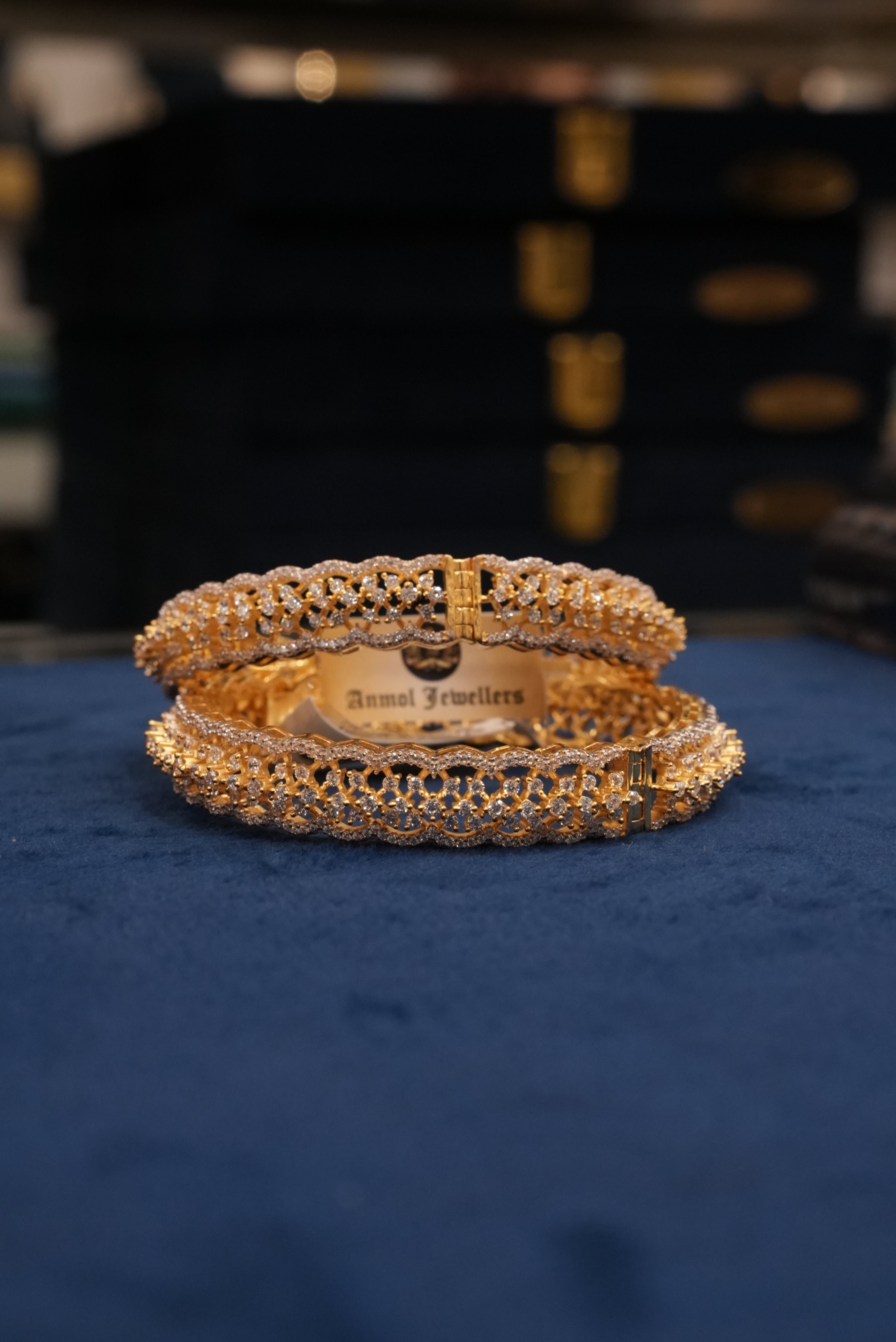 Aabhushan Bodh, Bangles & Kadas, Gold Patra demi-fine jewellery, Size 2.4, SKU BK_L_98 image 2