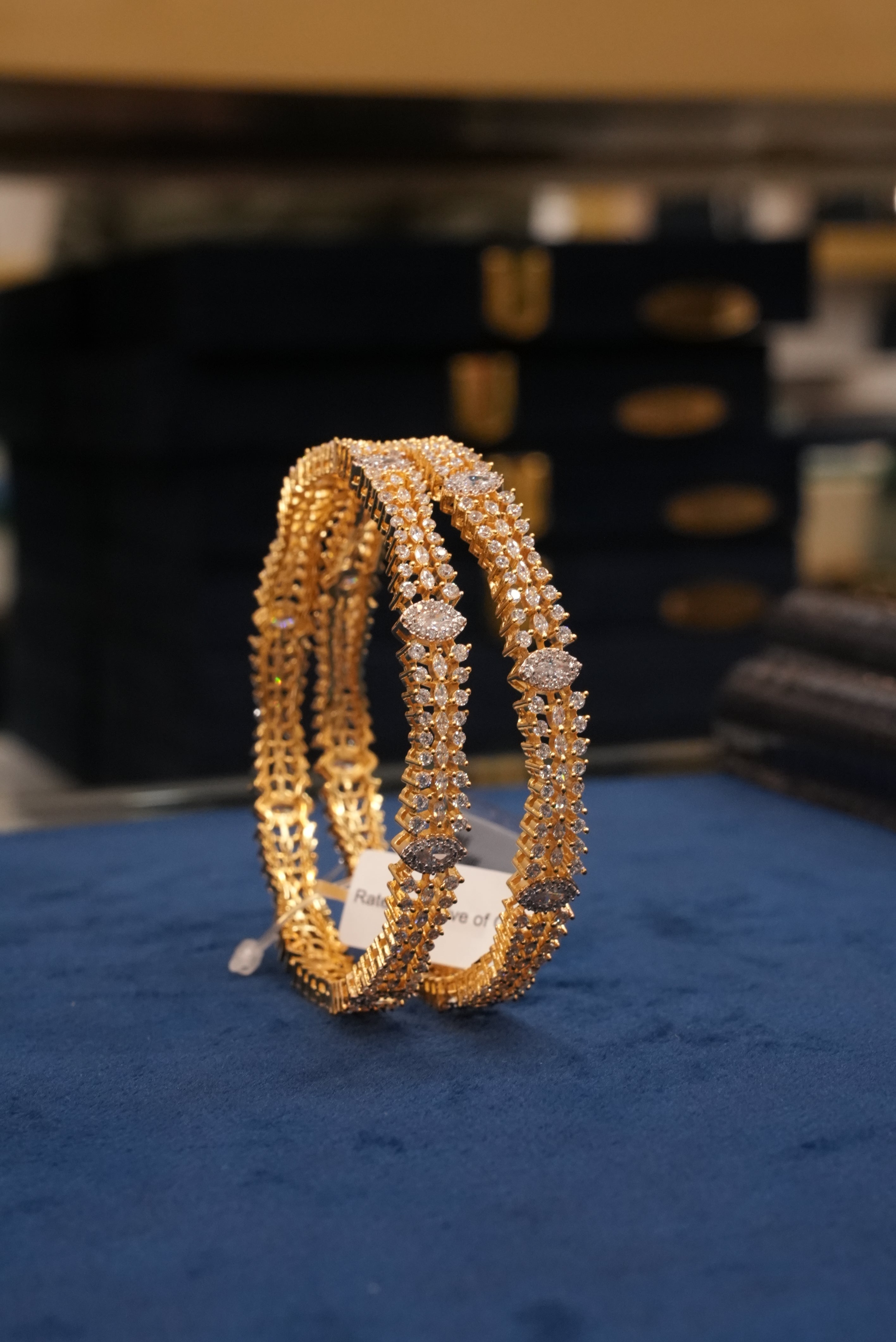 Ratnmahal Sang, Bangles & Kadas, Gold Patra demi-fine jewellery, Size 2.8, SKU BK_L_100 image 0