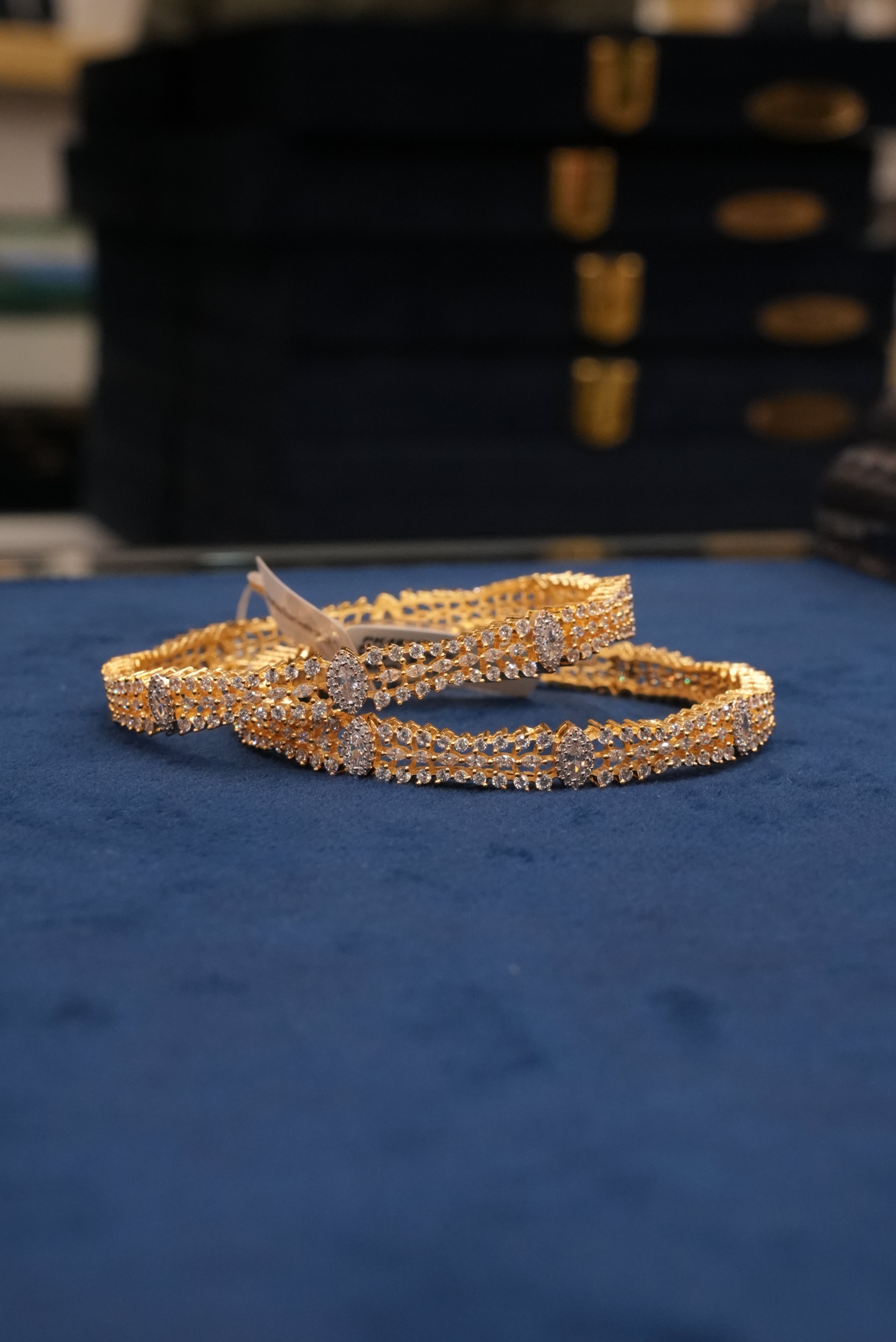 Ratnmahal Sang, Bangles & Kadas, Gold Patra demi-fine jewellery, Size 2.8, SKU BK_L_100 image 1