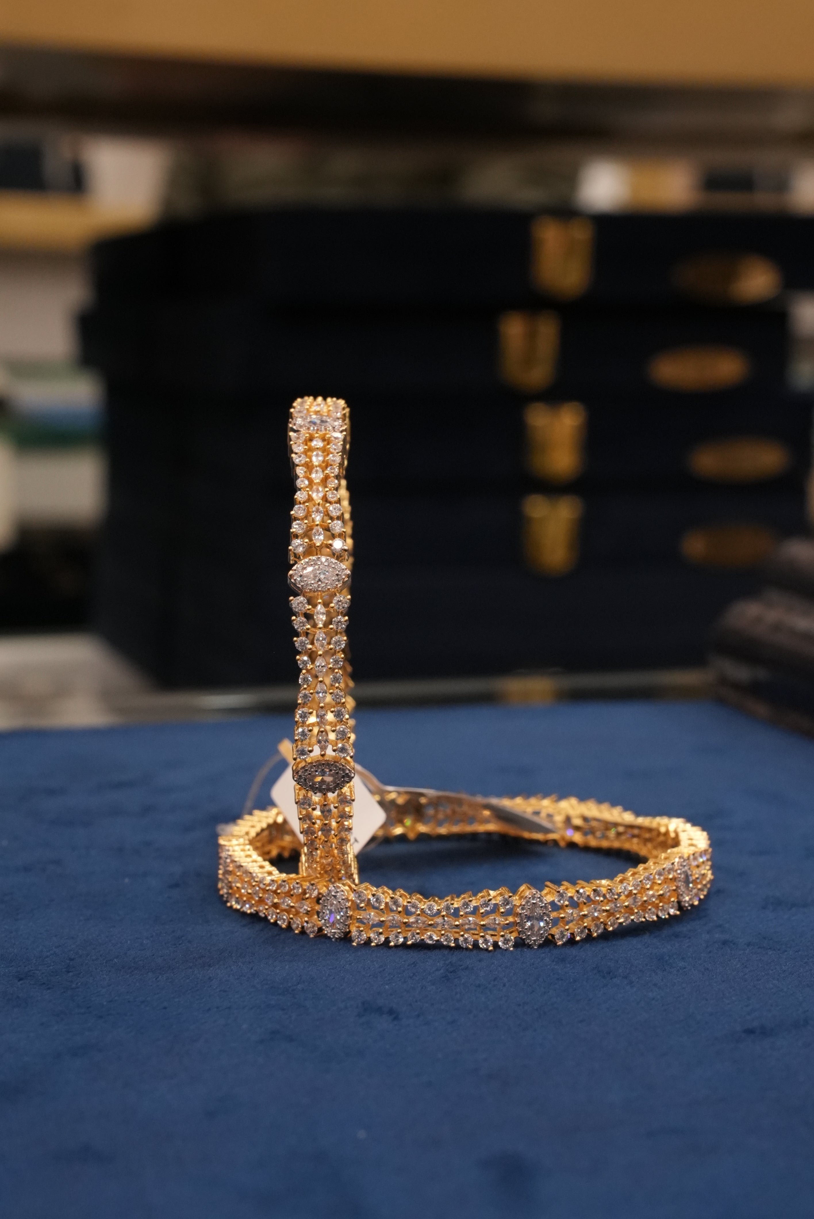 Ratnmahal Sang, Bangles & Kadas, Gold Patra demi-fine jewellery, Size 2.8, SKU BK_L_100 image 2