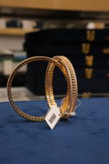 Sushobhit Damak, Bangles & Kadas, Gold Patra demi-fine jewellery, Size 2.8, SKU BK_L_102 image 0